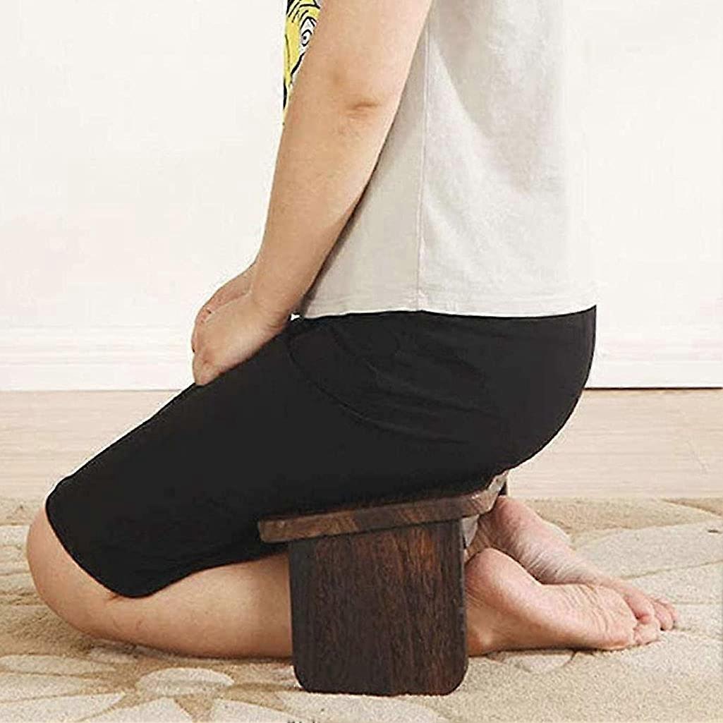 Meditation bench made of solid wood, portable kneeling stool, removable legs or foldable legs, original ergonomic design Ref: 4081