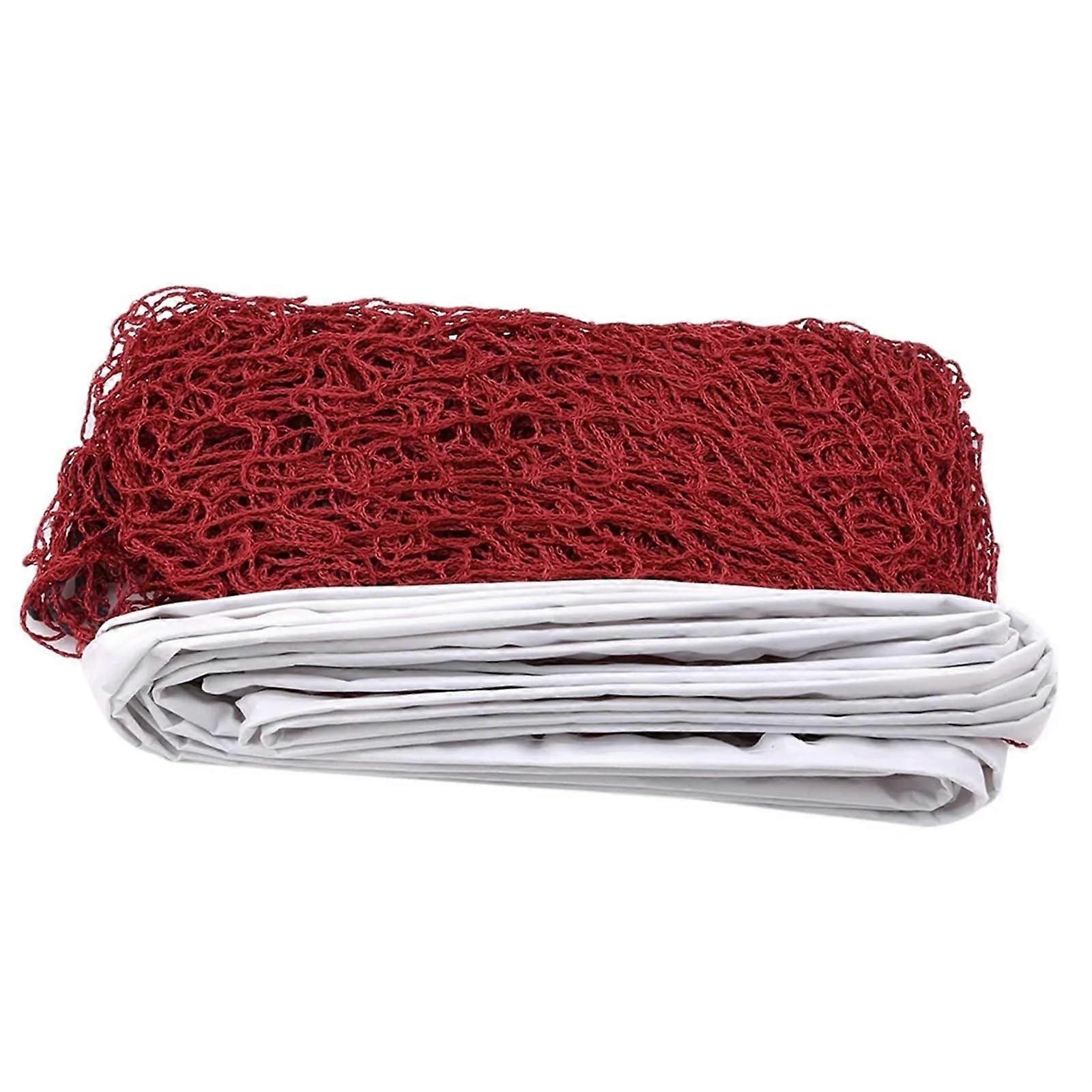 Badminton net training net standard badminton net sports net for tennis volleyball net outdoors replacement 6.2 m 0.64 m sports entertainment red
