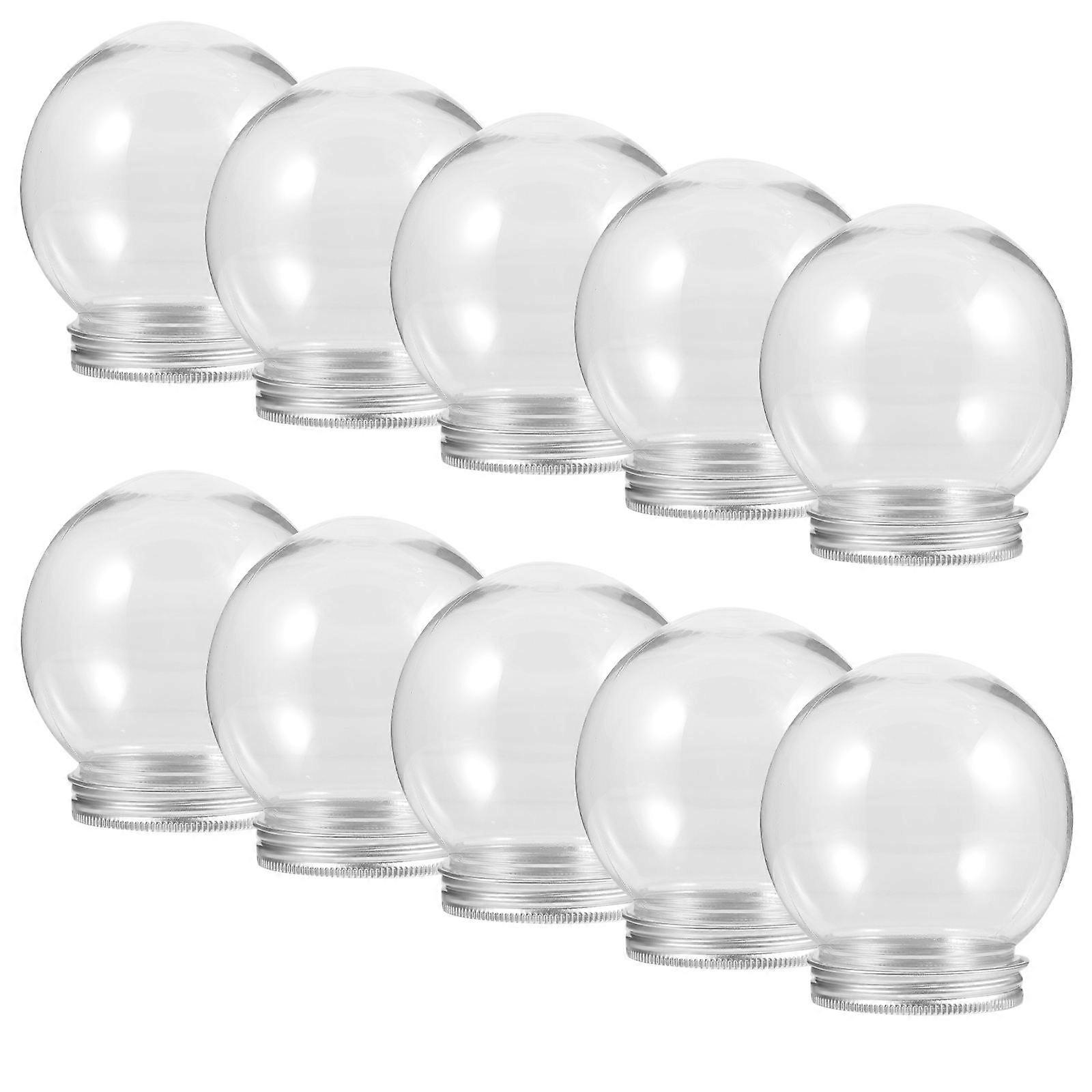 Making Snow Globes Clear Plastic Ball Bottle Diy Decoration Craft Projects Artists 10Pack