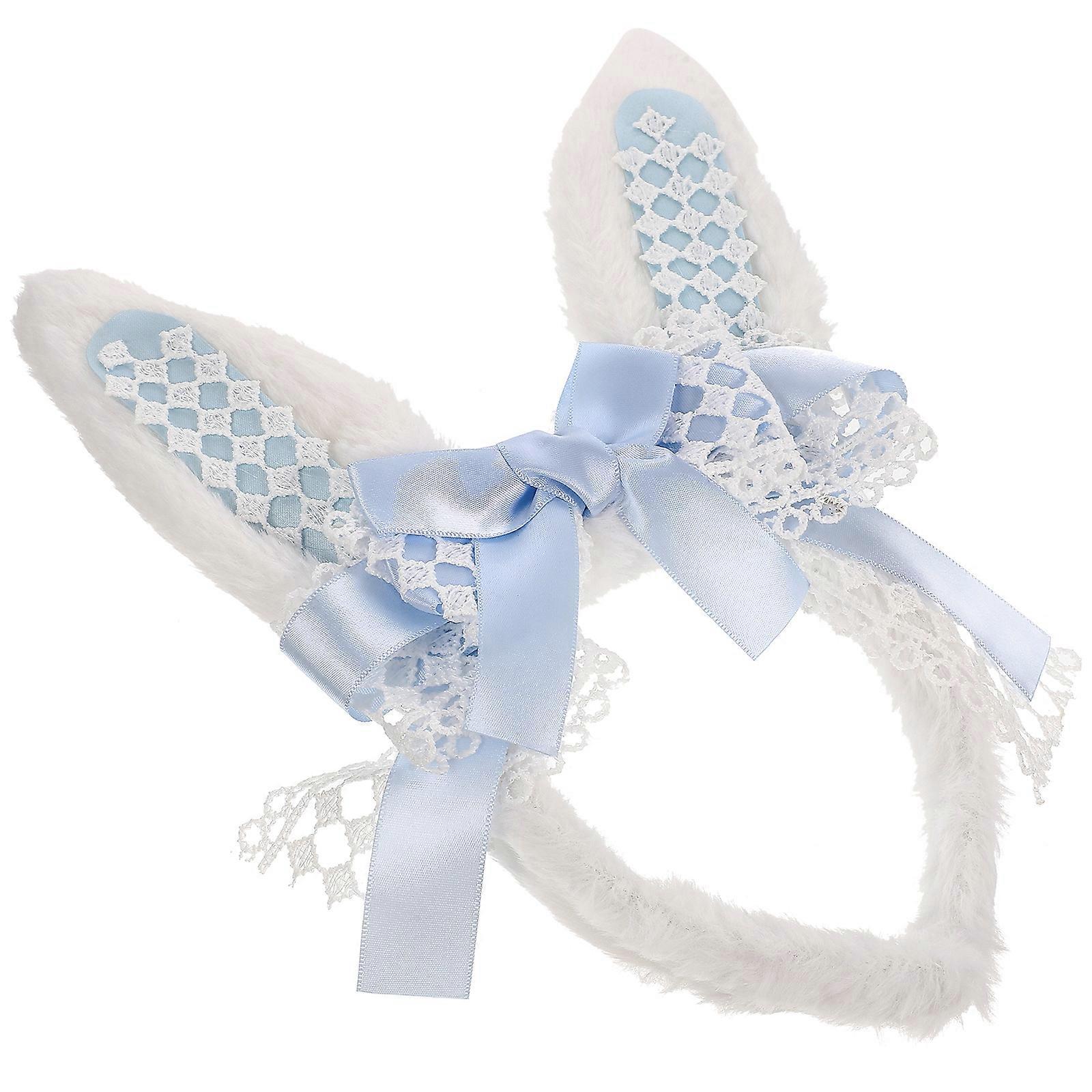 Plush Rabbit Ears Headband for Women – Cute Bunny Costume Accessory for Cosplay, Parties, Festivals, and Halloween – Comfortable and Eye Catching