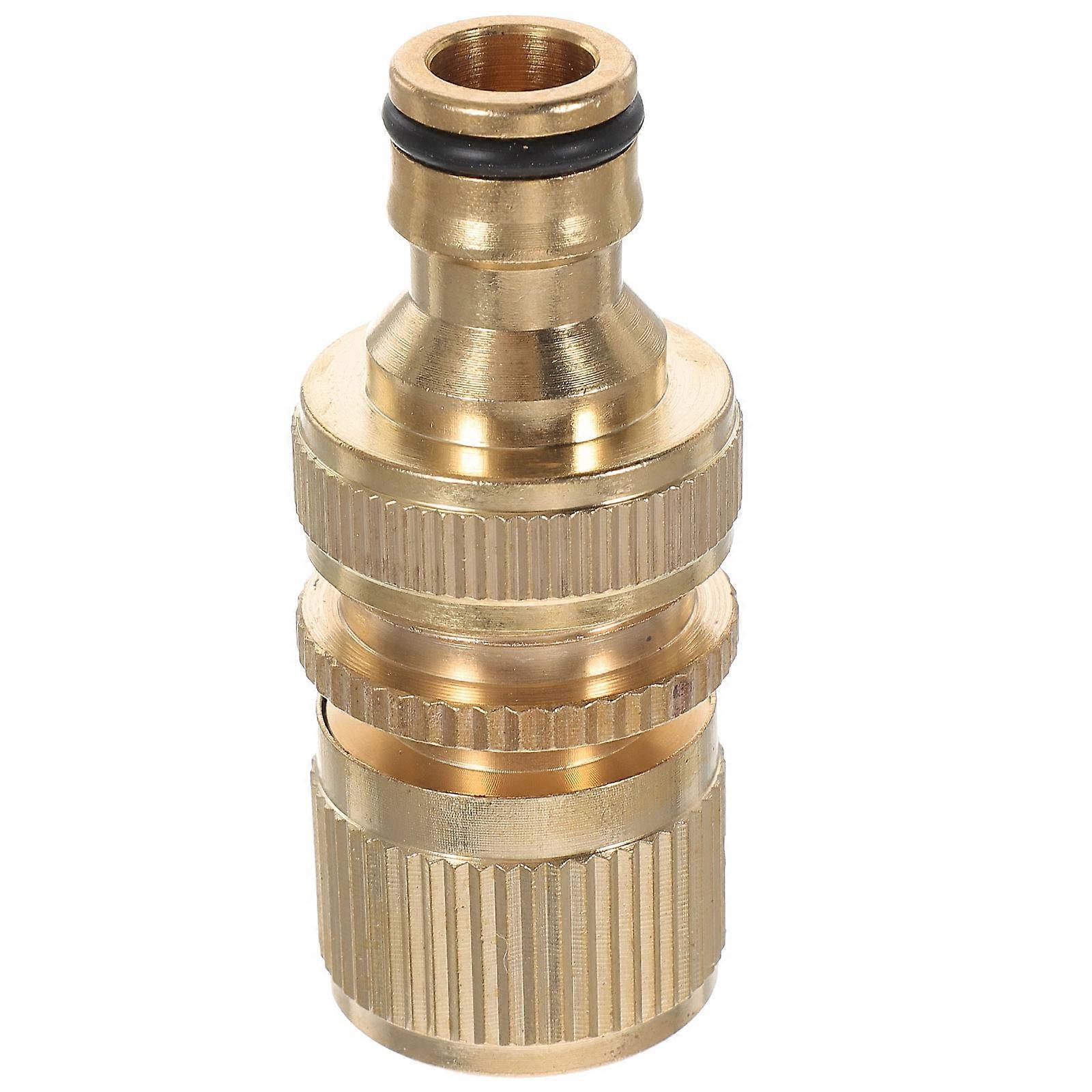 Brass Quick Connect Garden Hose Adapter Connector for Outdoor Watering Easy Installation