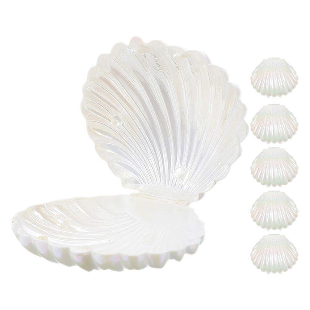 علب حلوى الصدف: 6 قطع مصغرة قذائف البحر صناديق الحلوى صدف حزب صالح حاويات البطلينوس علاج حاملي لزينة حفلات الزفاف هالوين Supp