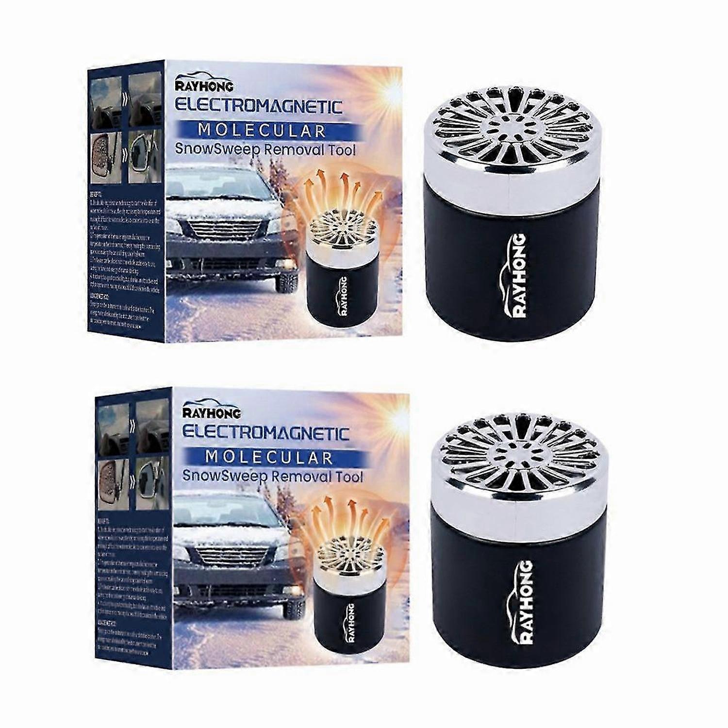 2pcs Electromagnetic Molecular Interference Antifreeze Snow Removal Instrument Car