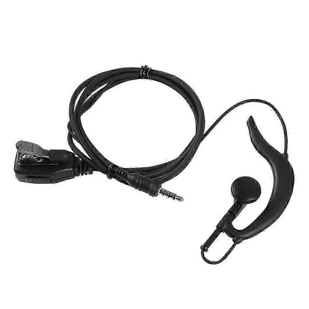 2025 Latest Model 3.5mm Earhook Earpiece with PTT Button MIC Speaker Single