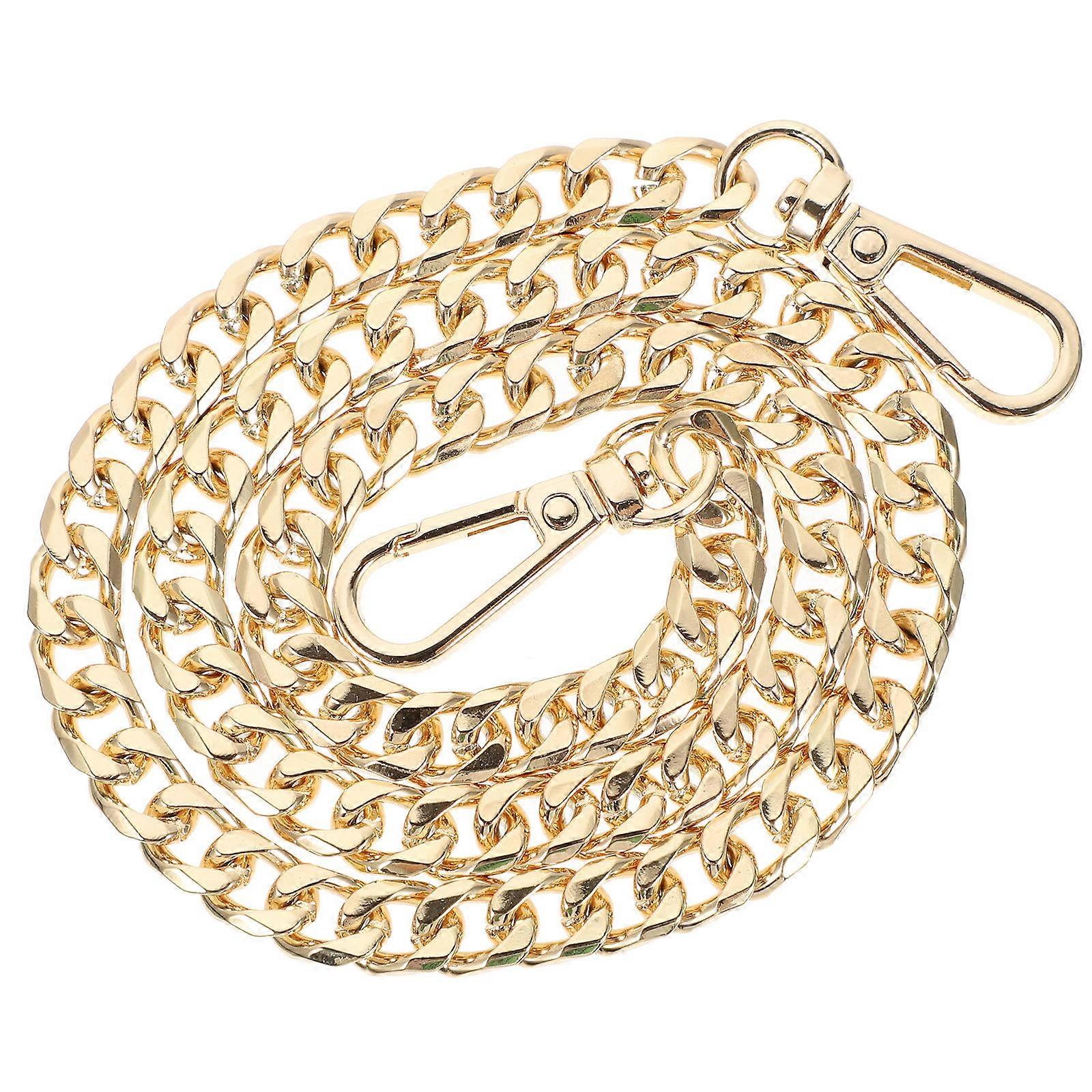 Crossbody Chain Handbag Chain Golden 60CM Width 0.9CM Replacement Strap 1Set