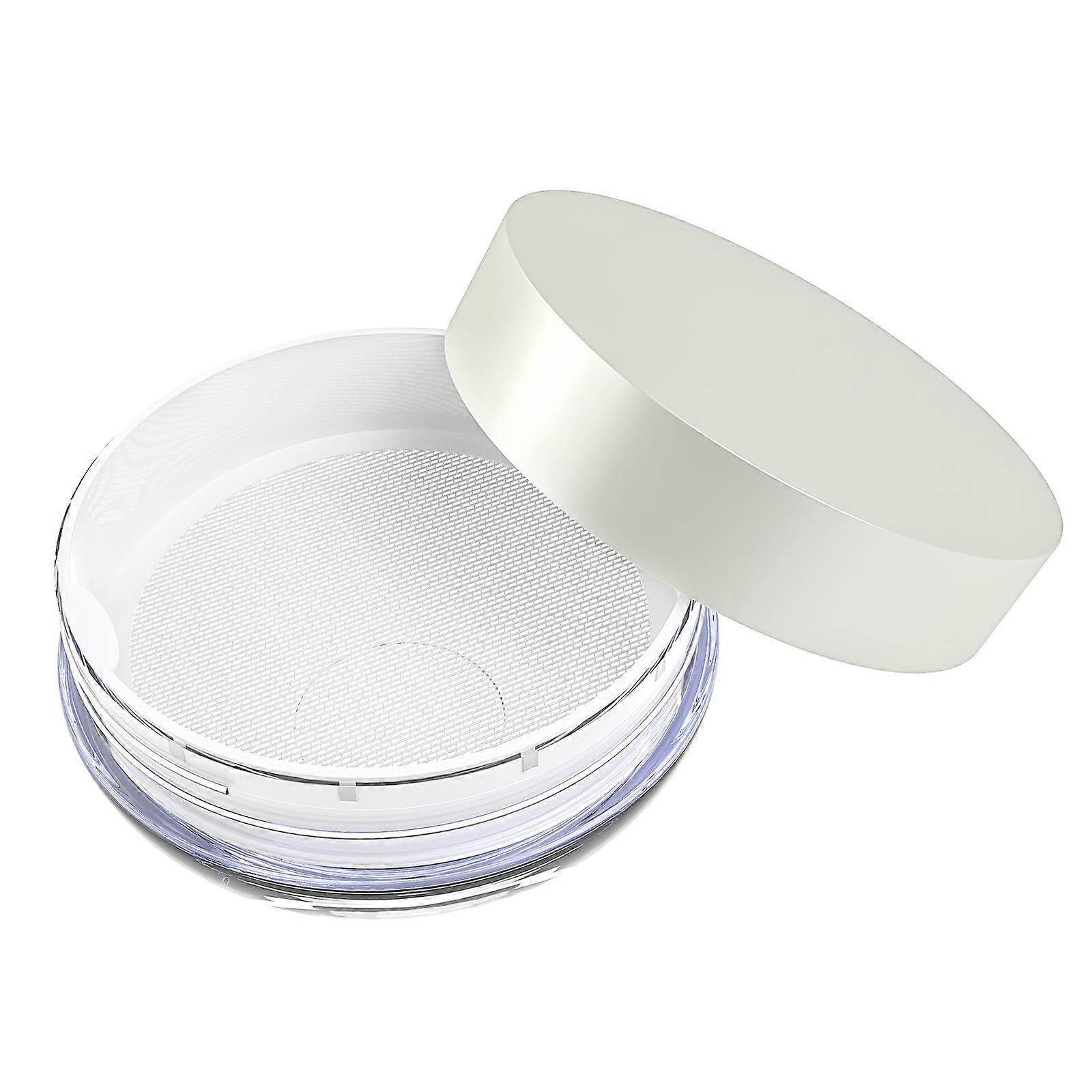 Compact Powder Case Frcolor Empty Plastic Loose Powder Box Reusable For Makeup Use 1Pack
