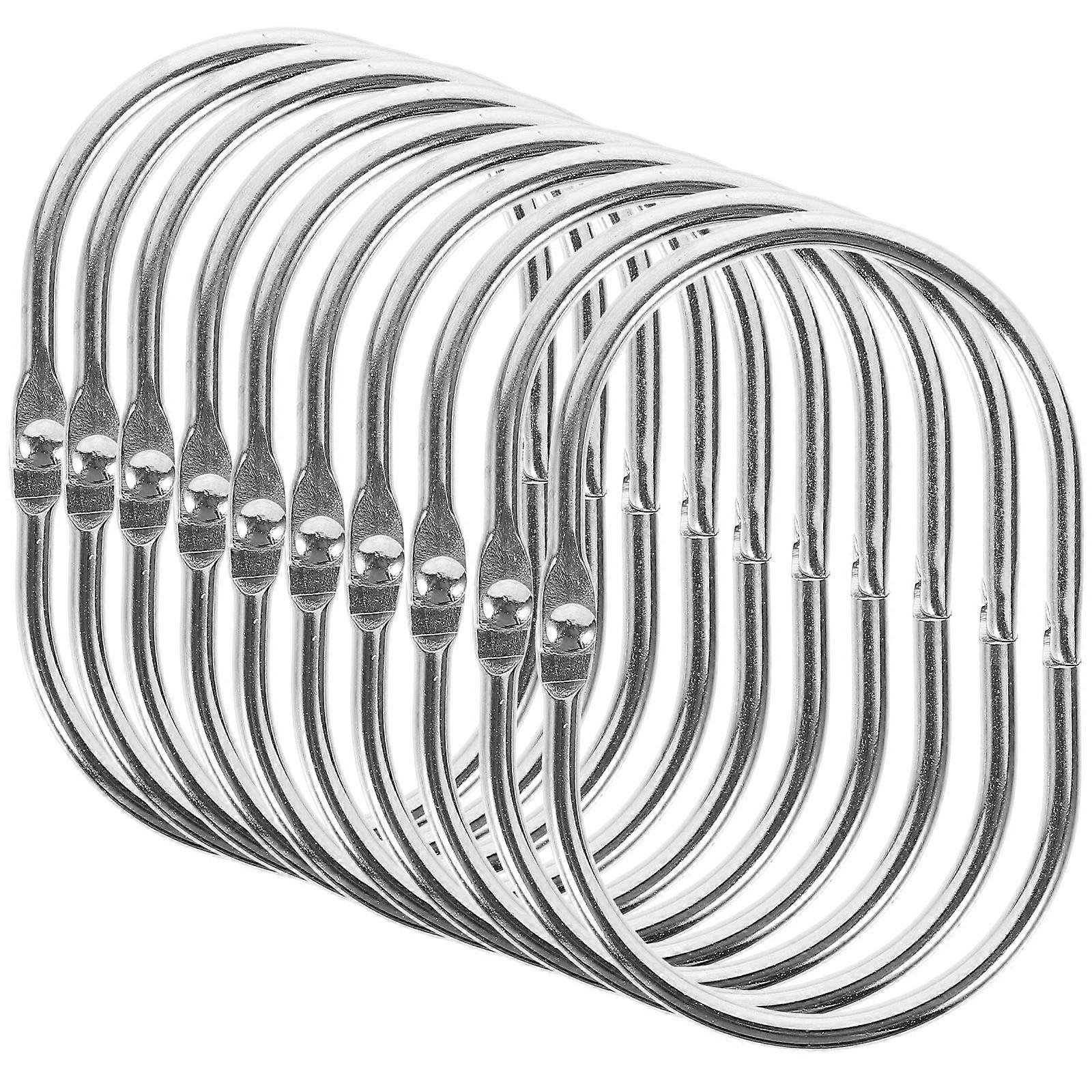 30PCS Metal Shower Curtain Rings with Open Design, Resistant Hooks for Bathroom Shower Curtains – Smooth Sliding & Strong Weight Capacity