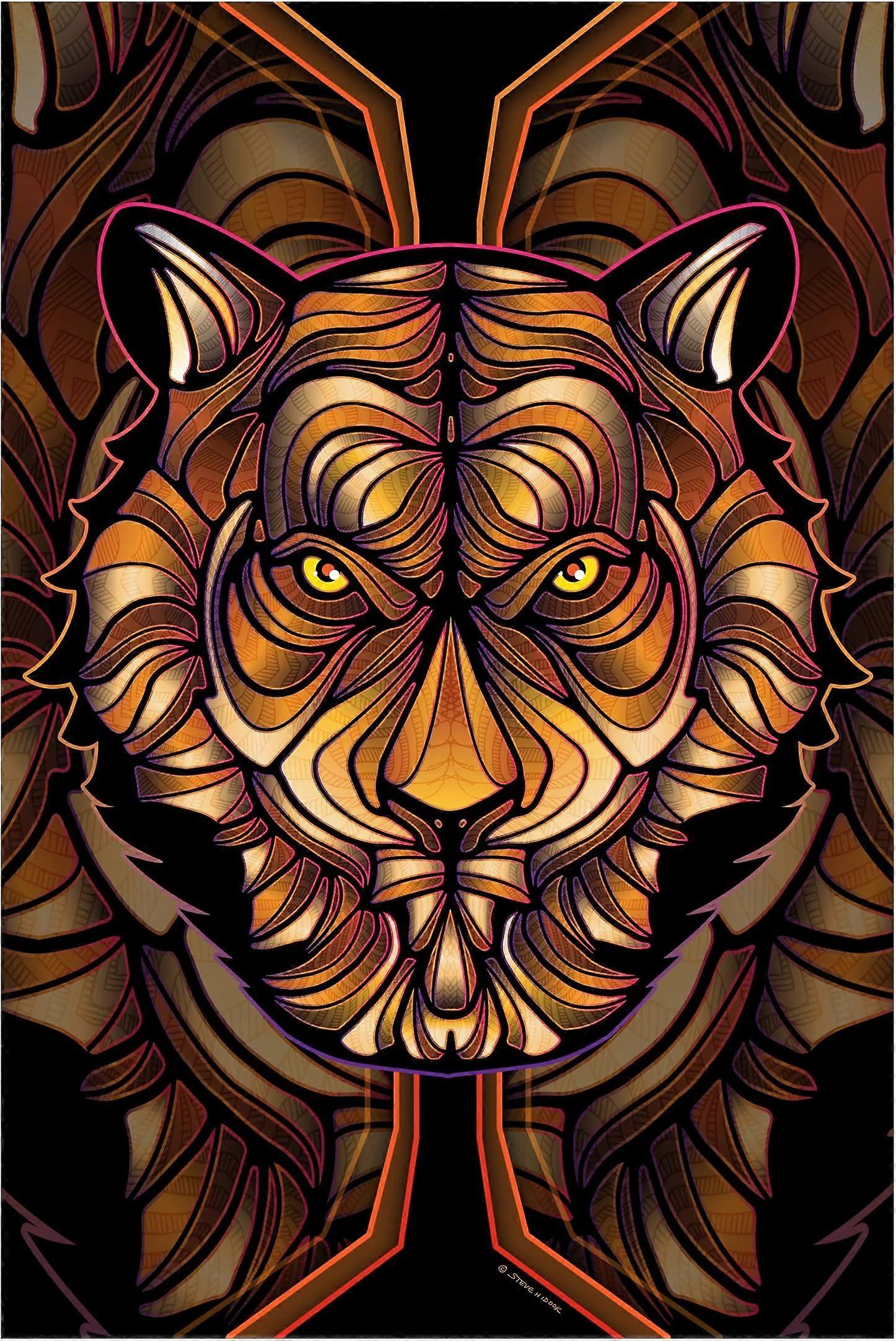 Träpussel för vuxna (Tiger) 1000 bitar stil 445