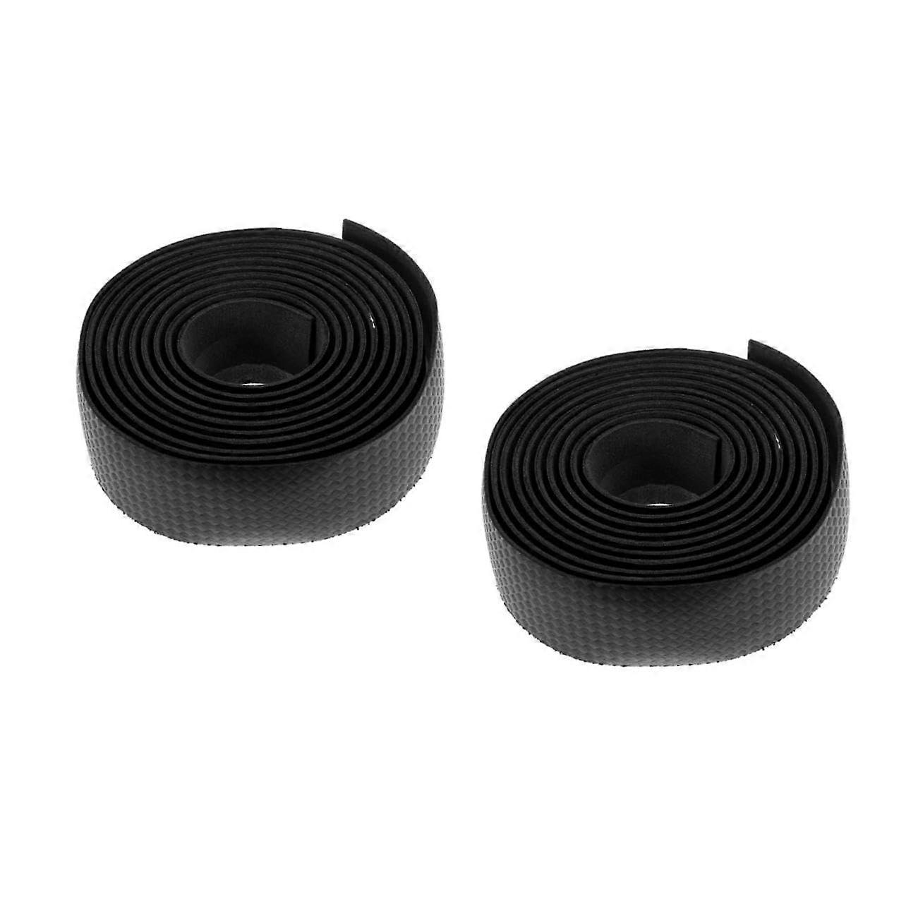 Bicycle Handlebar Tape EVA Foam Wrap Straps Black for Road Bikes Pack of 2, Durable Handlebar Covers and Grips