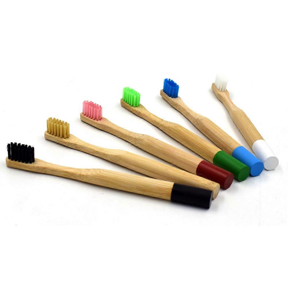 Bamboo Toothbrush Soft Bristles Protect Gums Design 1Set