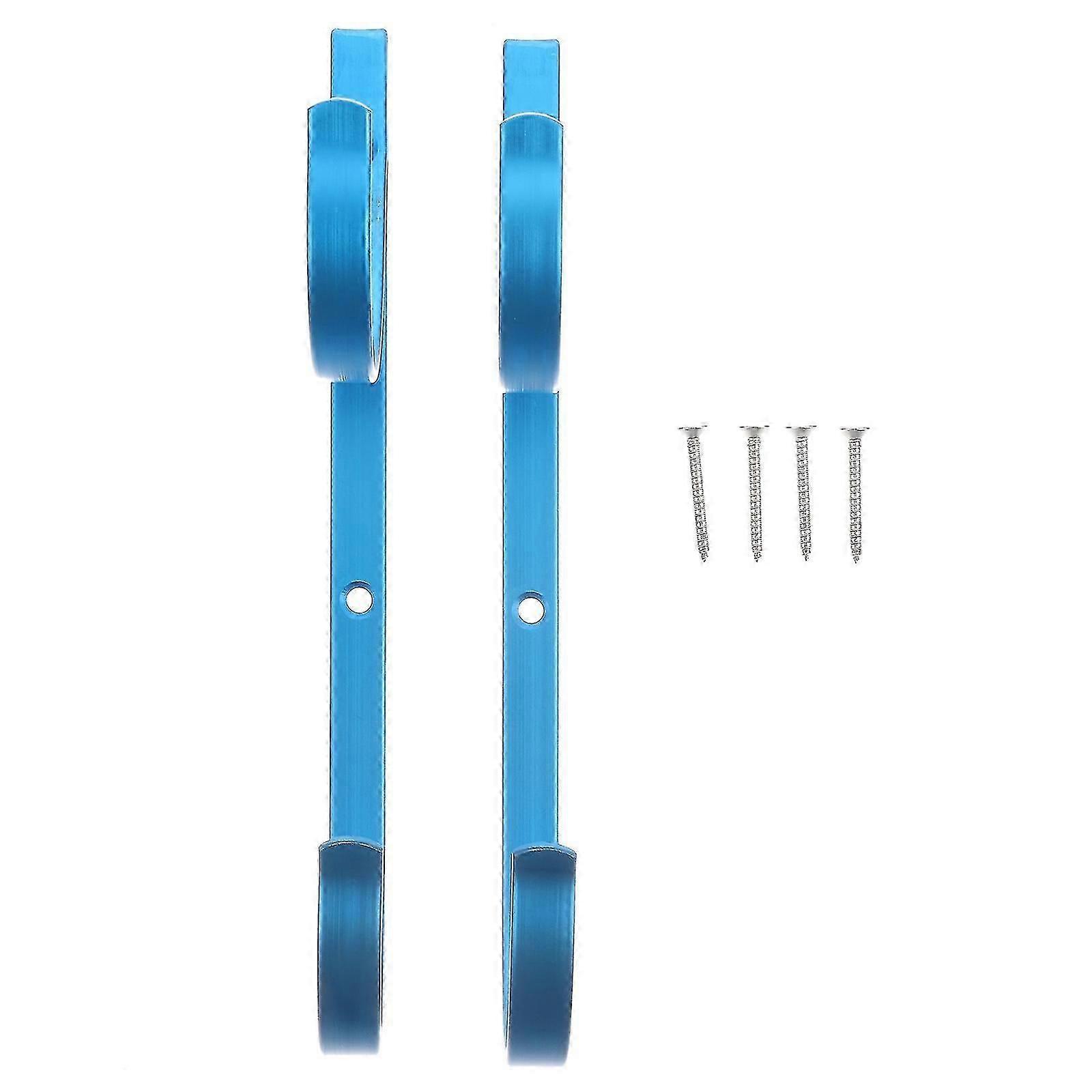 Multi-Function Aluminium Alloy Pool Pole Hanger - Durable Yard Tool for Pool Equipment Storage
