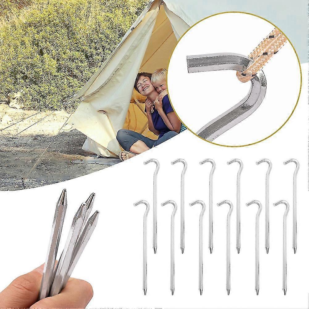 Wind Rope Ground Tent Nails Hexagonal Shape Design Tent Pegs For Garden Stakes
