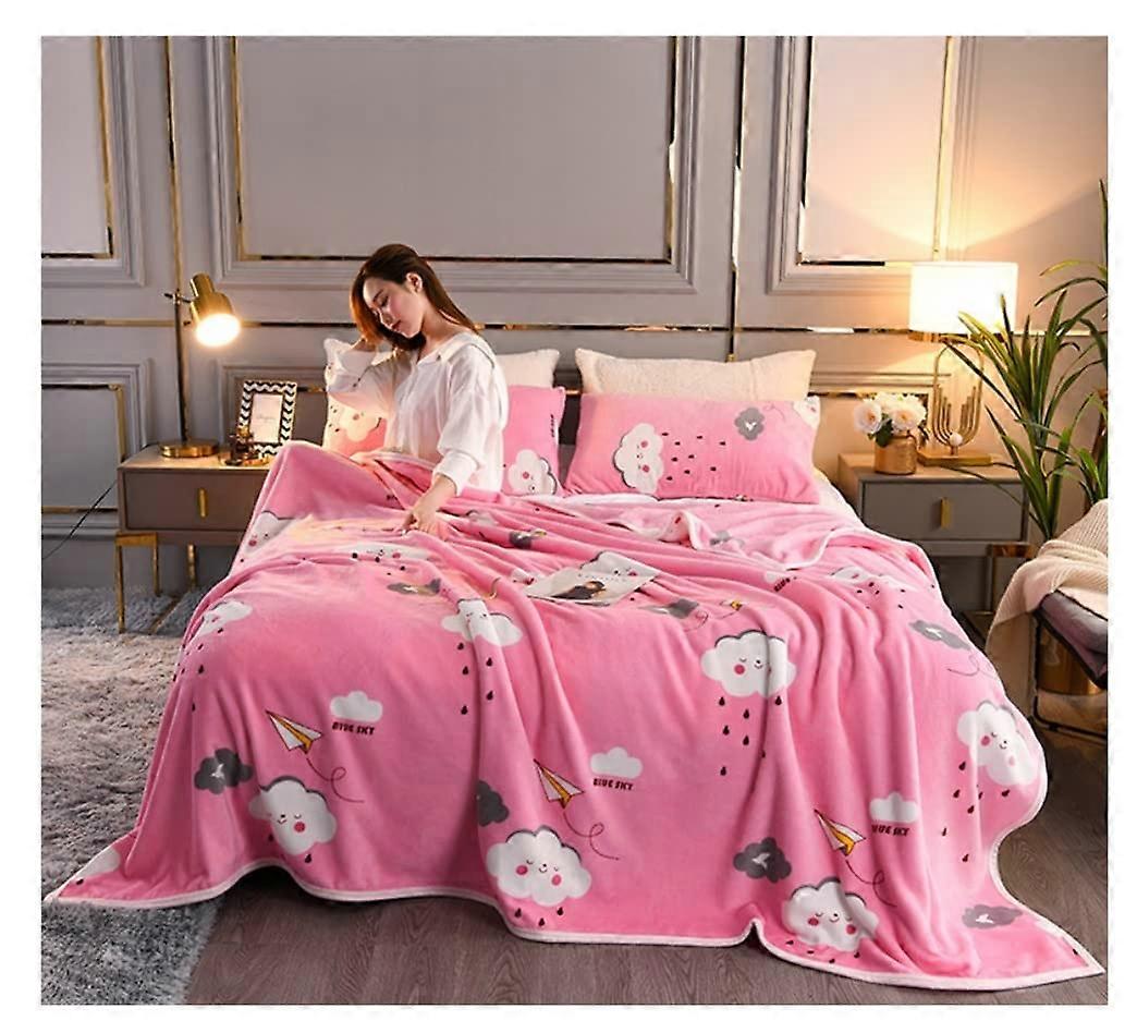 Blanket Cuddly Soft Fleece Throw for Bed, Couch, Ultra Luxurious, Warm (200x230cm) Ref: 7192