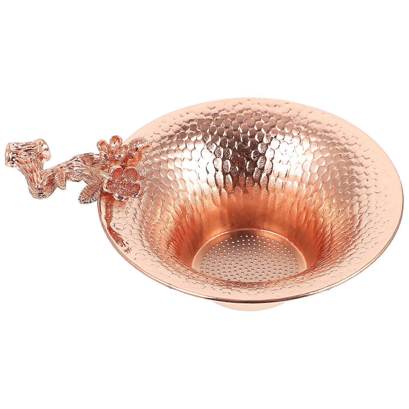 Plum Strainer Copper Tea Filter for Home Use 1Pcs