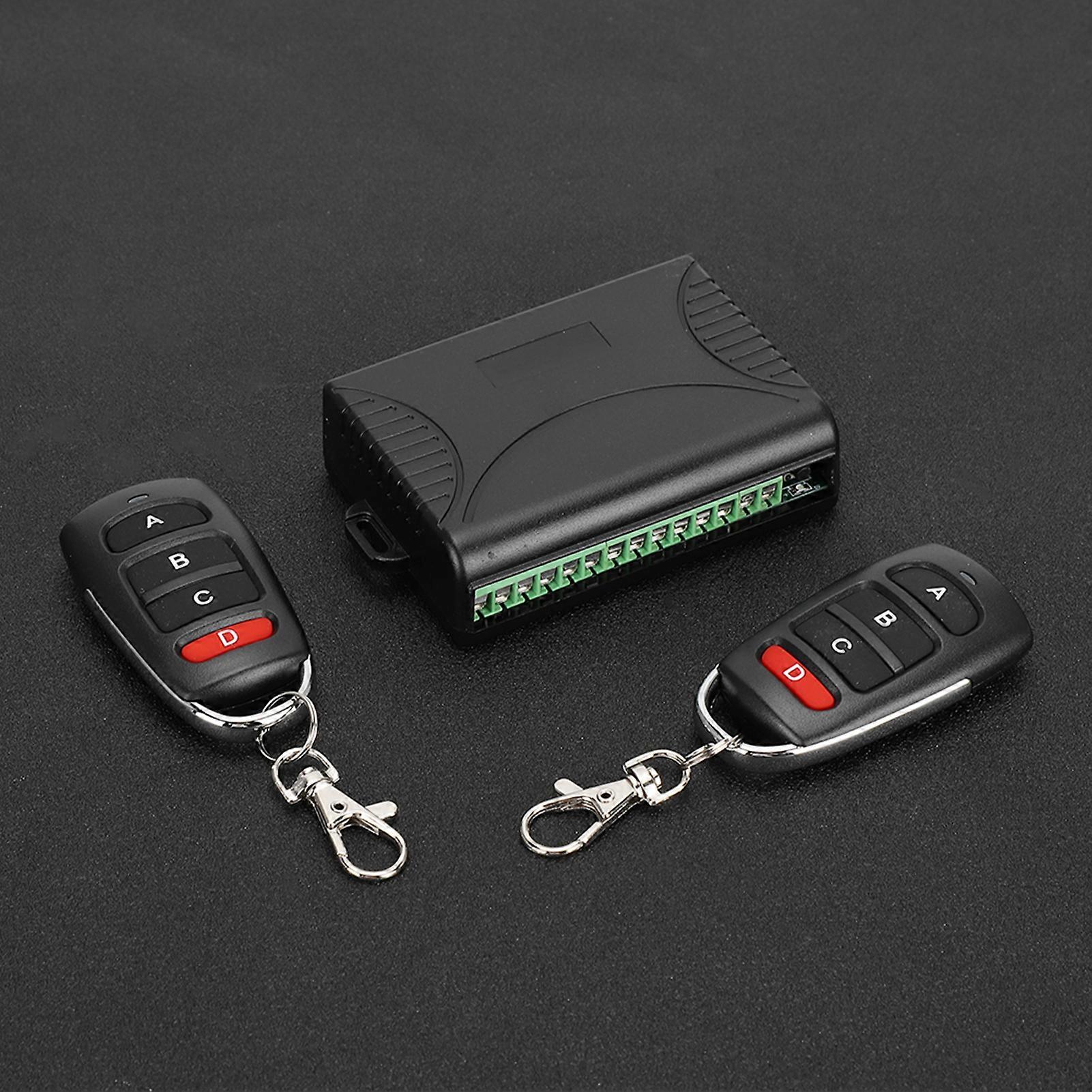 DC AC 7-36V 4 Channel Remote Control Switch Transmitter Receiver Set 4 Button Learning Code
