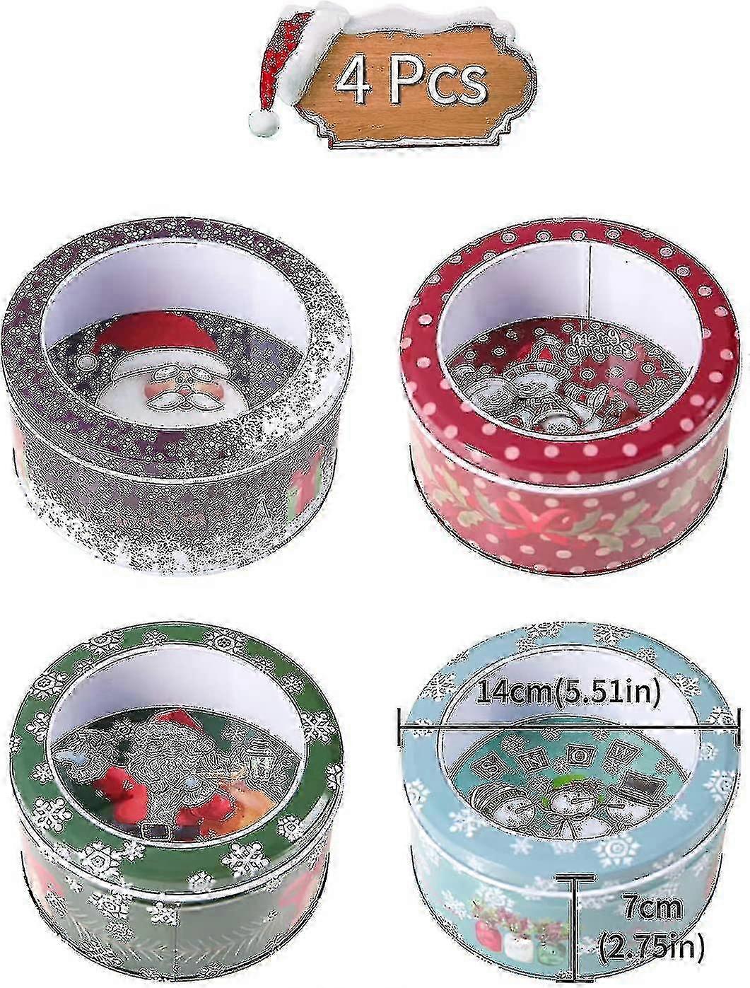 Case Pack Tin Box Tom kasse med vindue rund