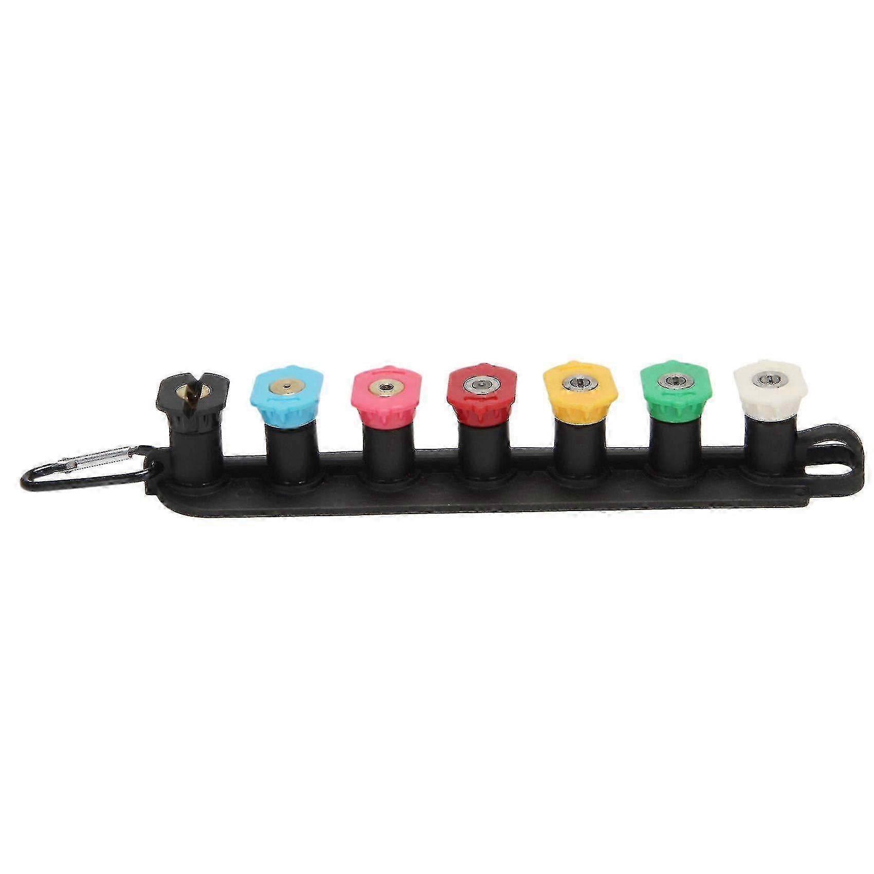 High Pressure Washer Nozzle Tip Set with Nozzle Holder, 7 Nozzle Tips, 1/4" Quick Connect, 40