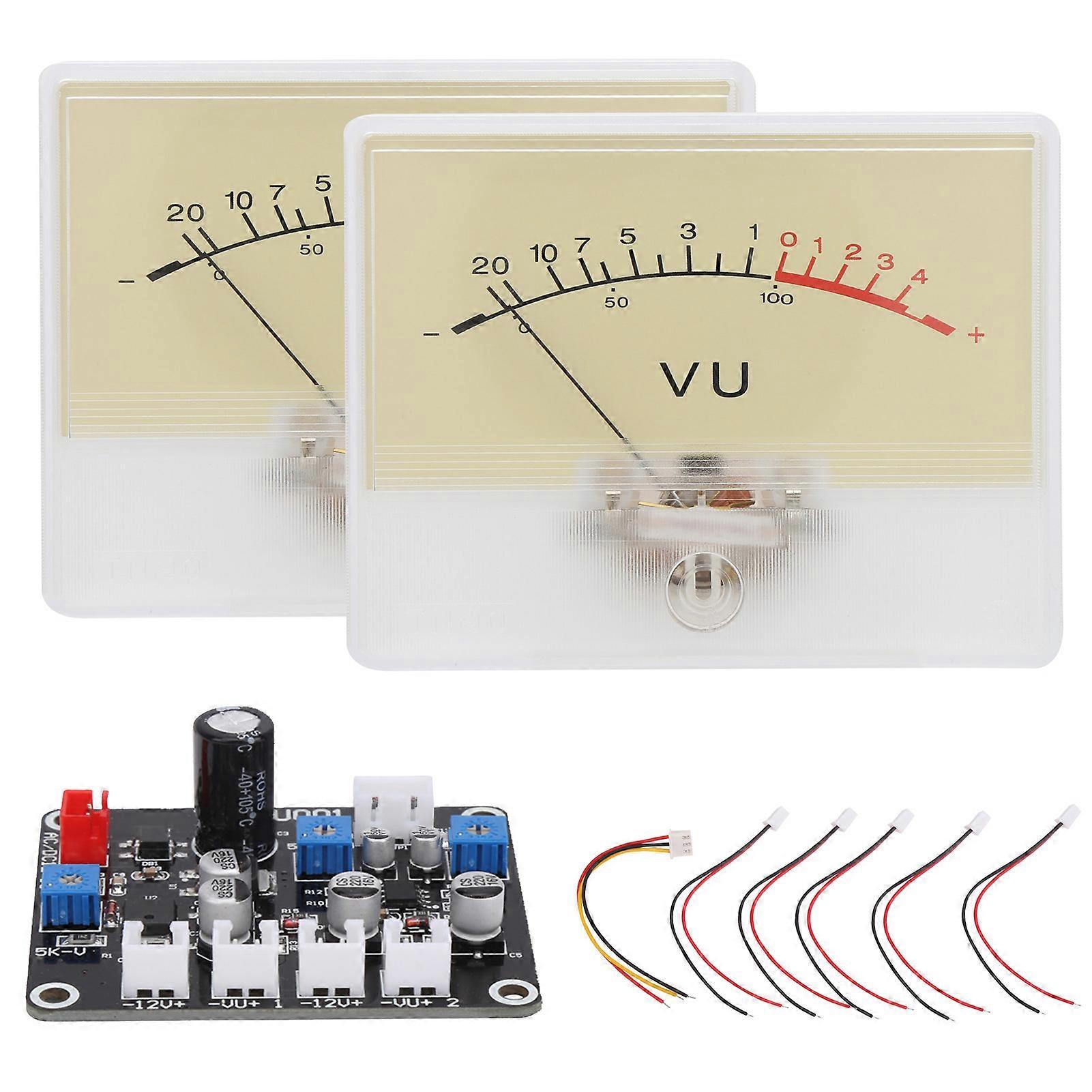 TS-DB90R 2Pcs DB Meter Driver Board o Power Level VU Tester Head with Backlight