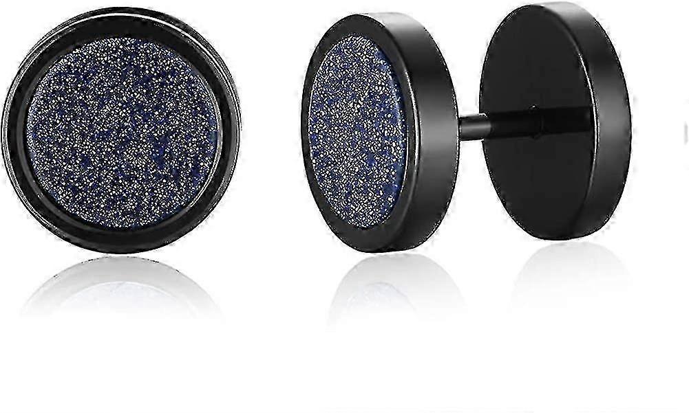 5 Pairs Stainless Steel Men's Dumbbell Studs Ladies Turquoise Fake Meters Various Colors Screw Dumbbell Studs--