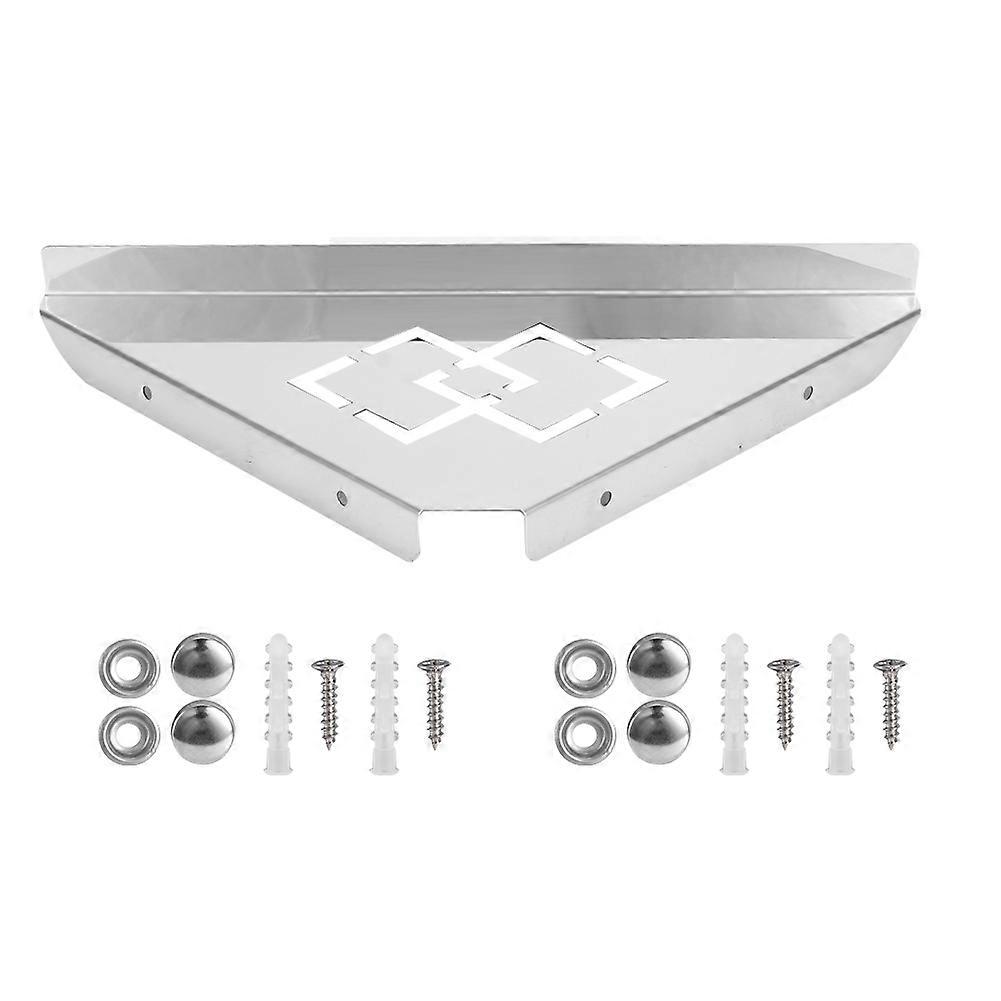 Stainless Steel Triangular Storage Shelf Shower Corner Shelf Rack Organizer for Home Hotel