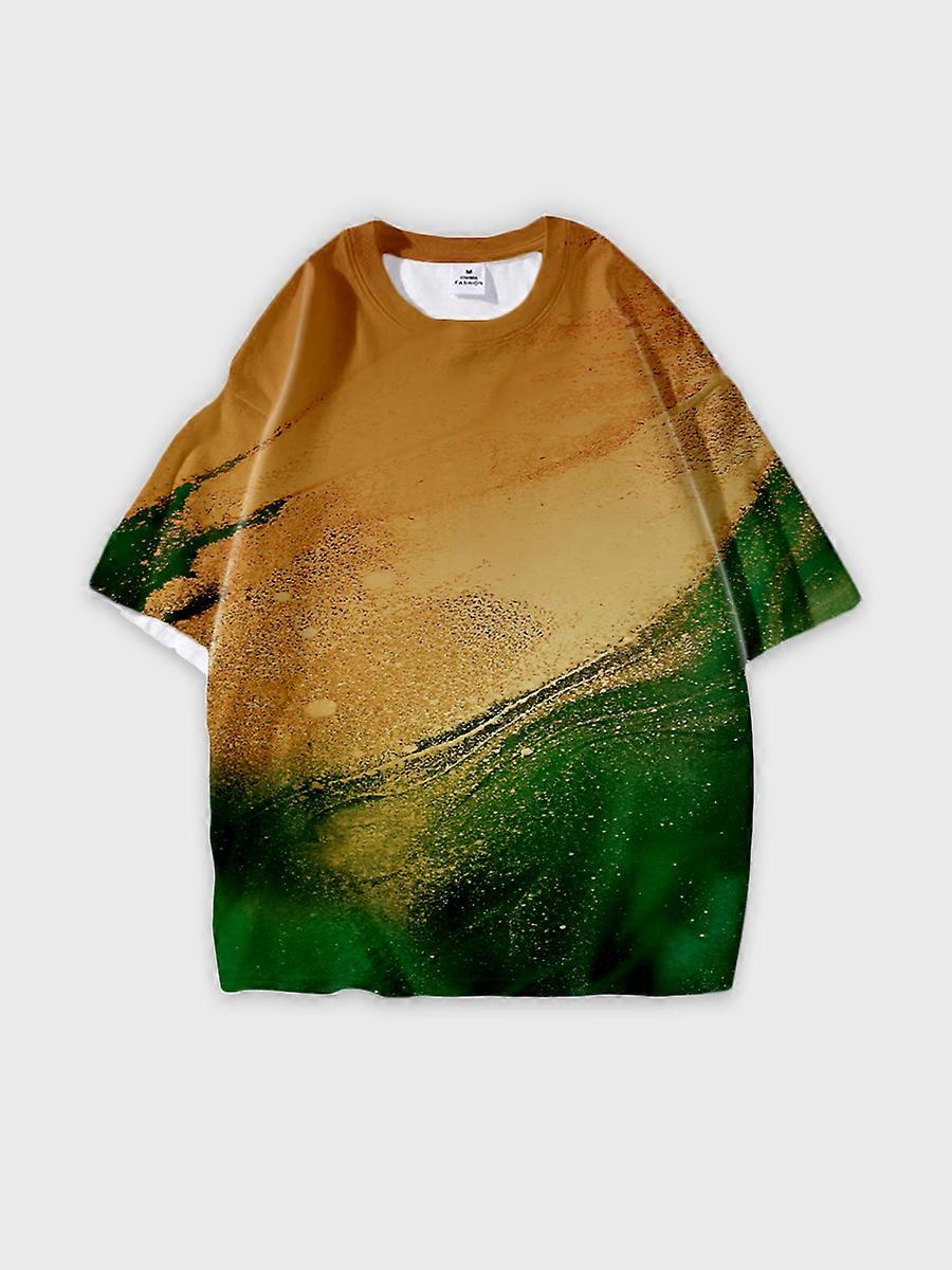 T-shirt round neck Pattern loose short sleeve JW732