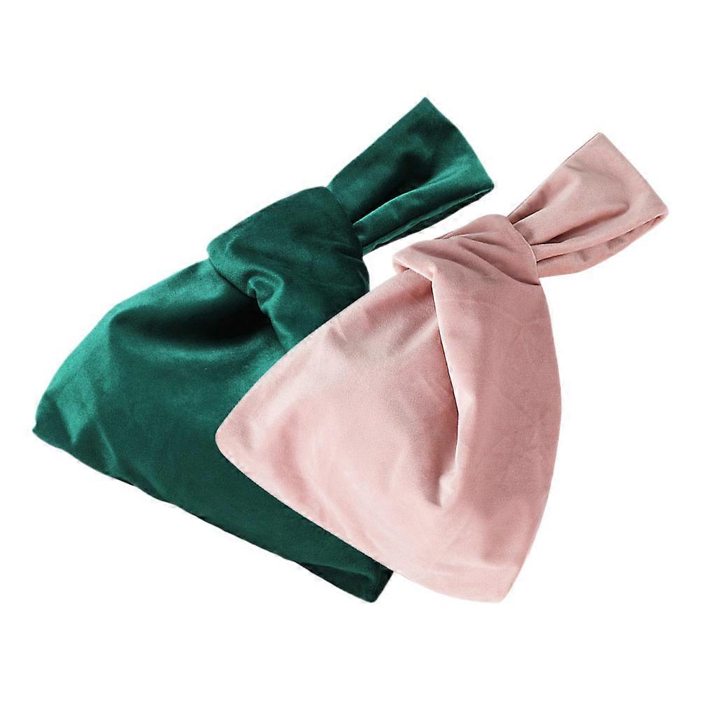 Evening Bag Wristlet Pouch Wallet Pink Artistic Style Casual Outings 12.6×9.4×0.4in 2Pcs