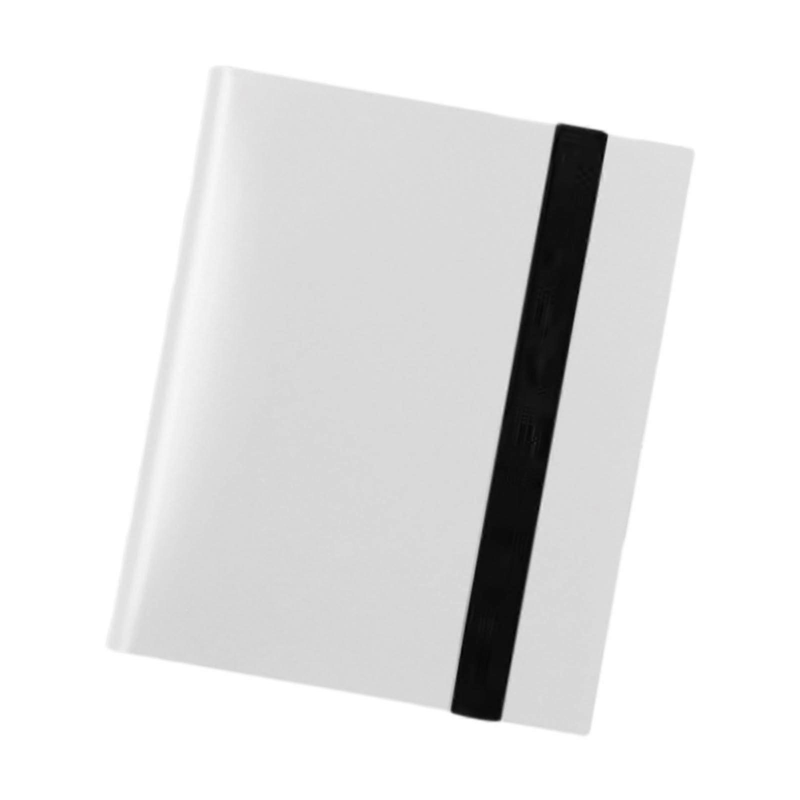 Card Storage Binder 9 Pocket Side Loading Album for Trading Card Collection Holder White