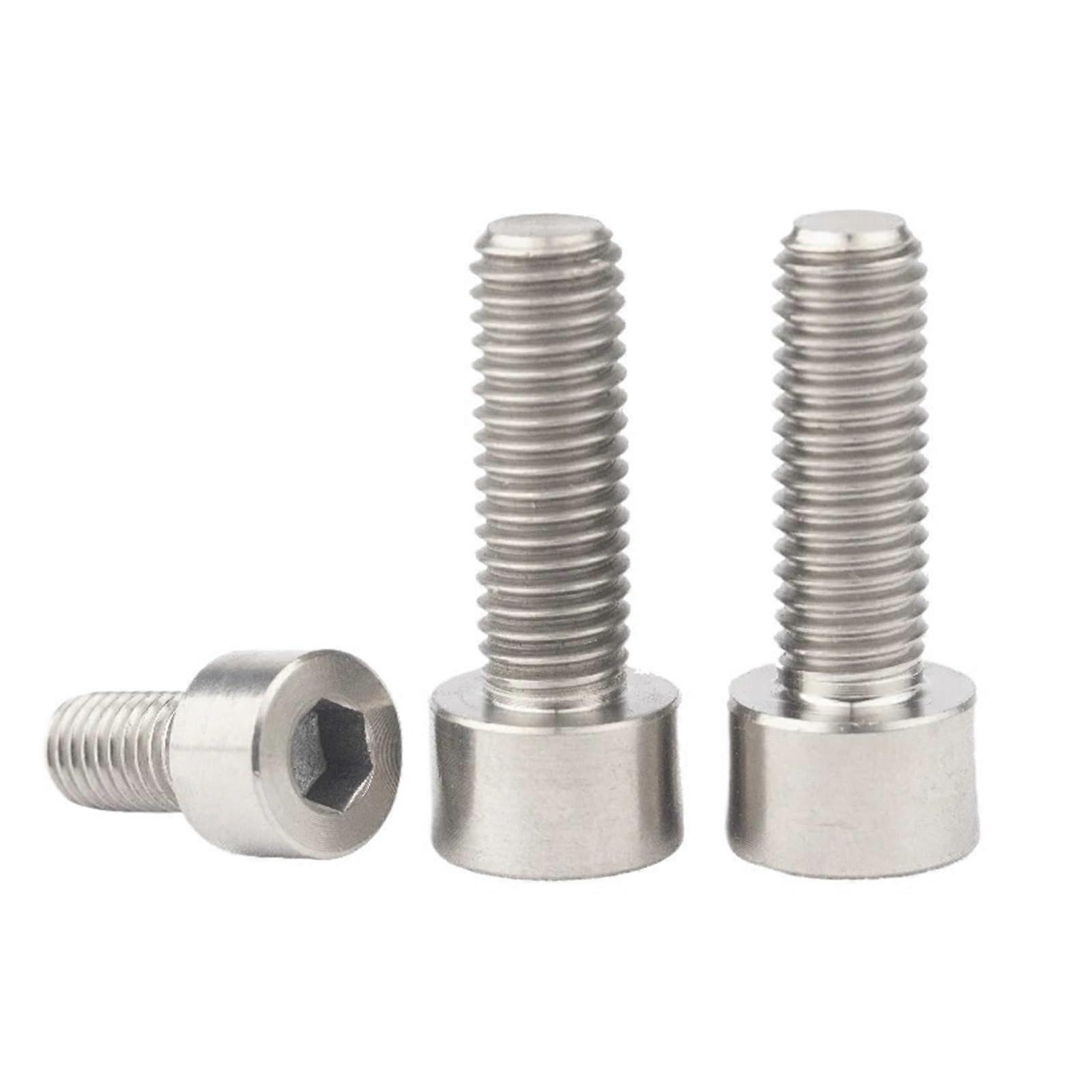 Titanium Alloy Hex Socket Head Cap Screws DIN 912 TA2 GR2 M8x1.25 80mm Length for DIY