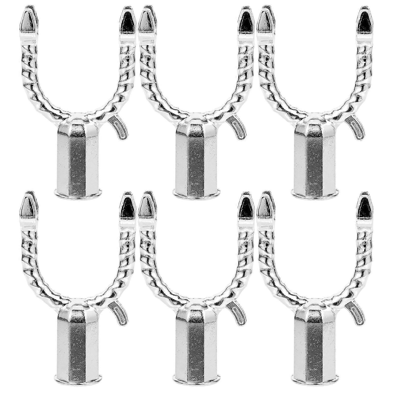 Tree Branch Supports Metal Bracket Prevent Branch Breakage Silver 10x58cm Aluminum Alloy 6Set