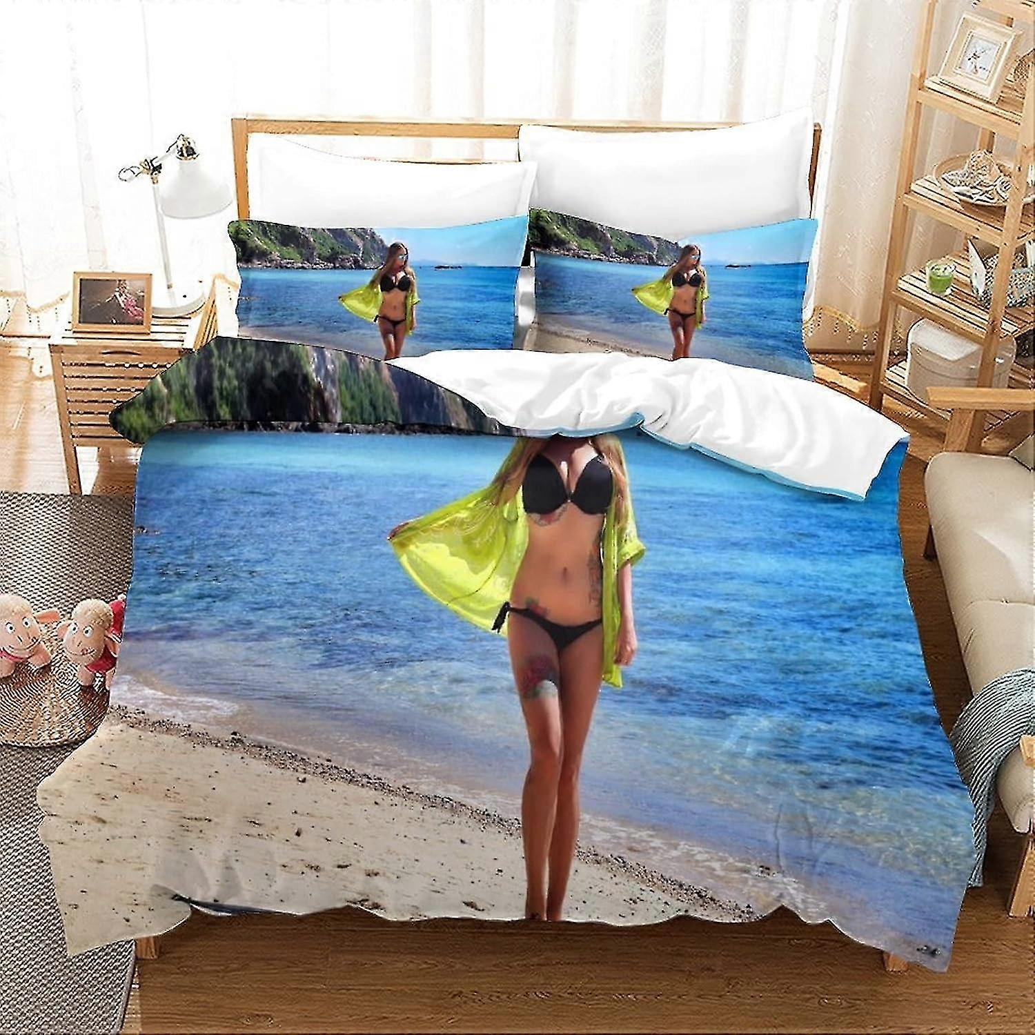 3D Print Duvet Cover Bedding Sets with Zipper - Soft Easy Care Quilt Covers for Young and Adults