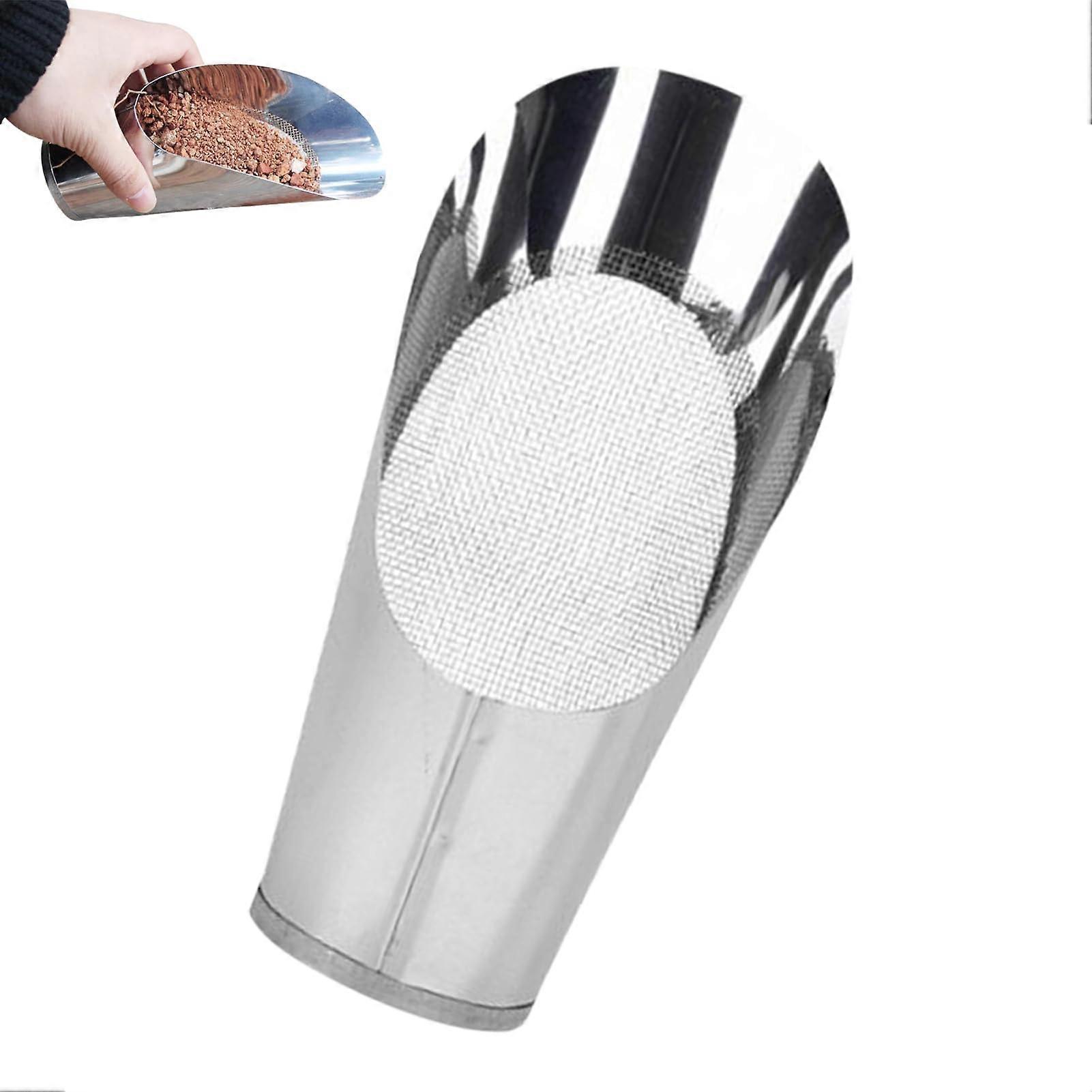 Garden Scoop, Stainless Steel Trowel, Ergonomic Handle, 6.89x2.83 Inches