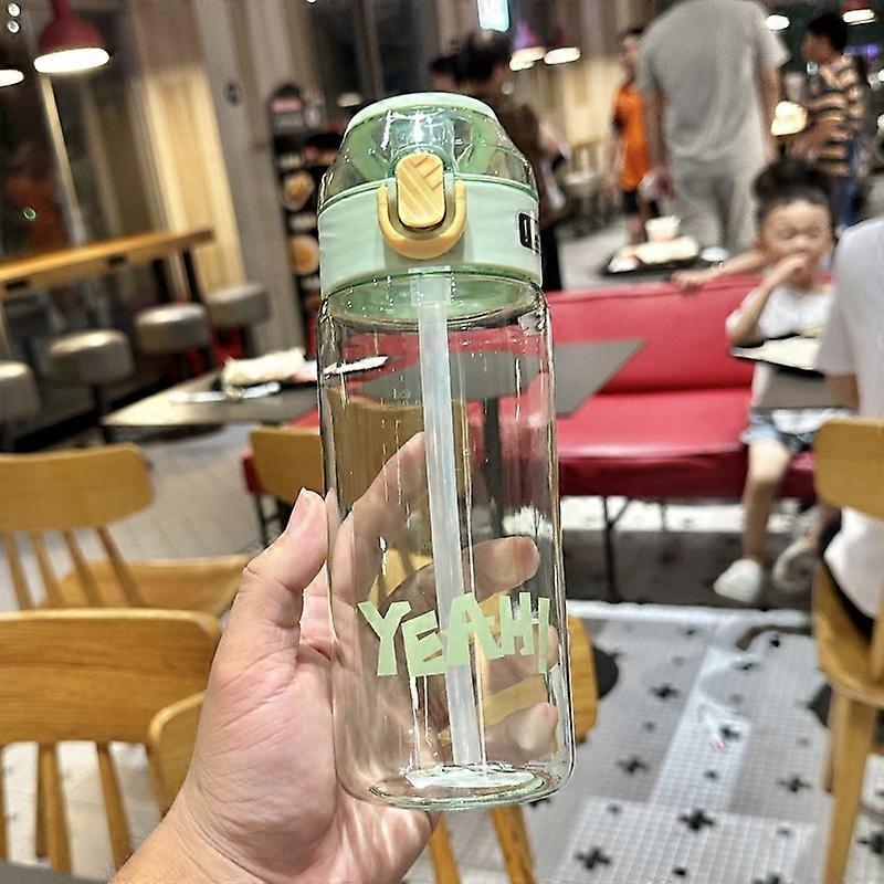 Portable Large Capacity Plastic Cups 650ml Green