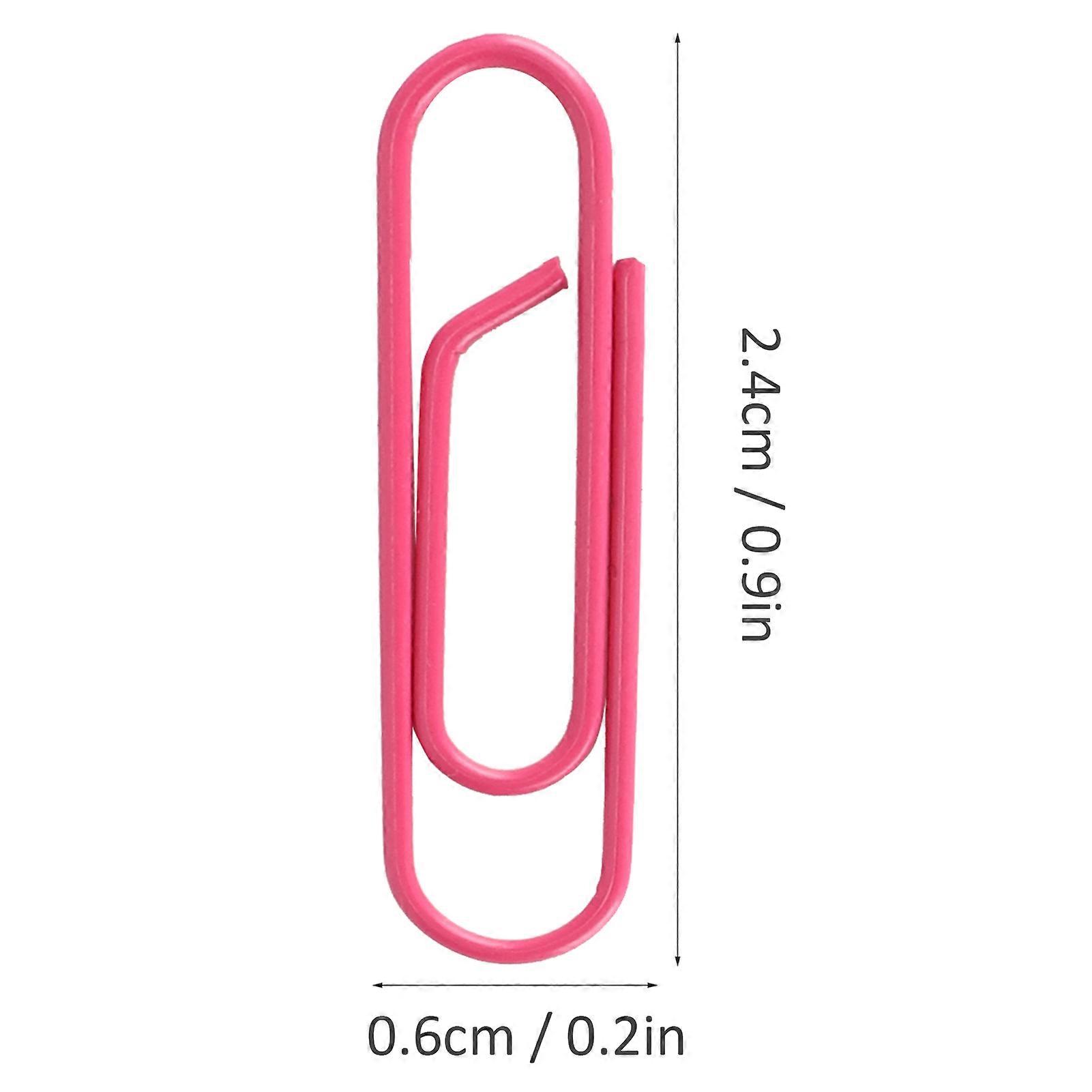3 Boxes Paper Clip Small Portable Rose Red Shaped Cute Pin for File Classification