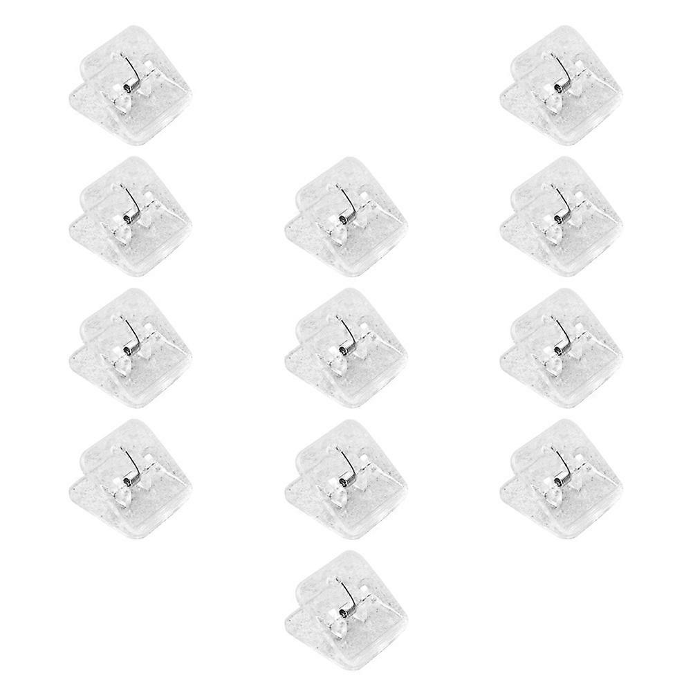 12pcs Transparent Document Sorting Clips, Small Plastic File Clips for Office Use, Ideal for Organizing Notes, Exam Papers, and Files