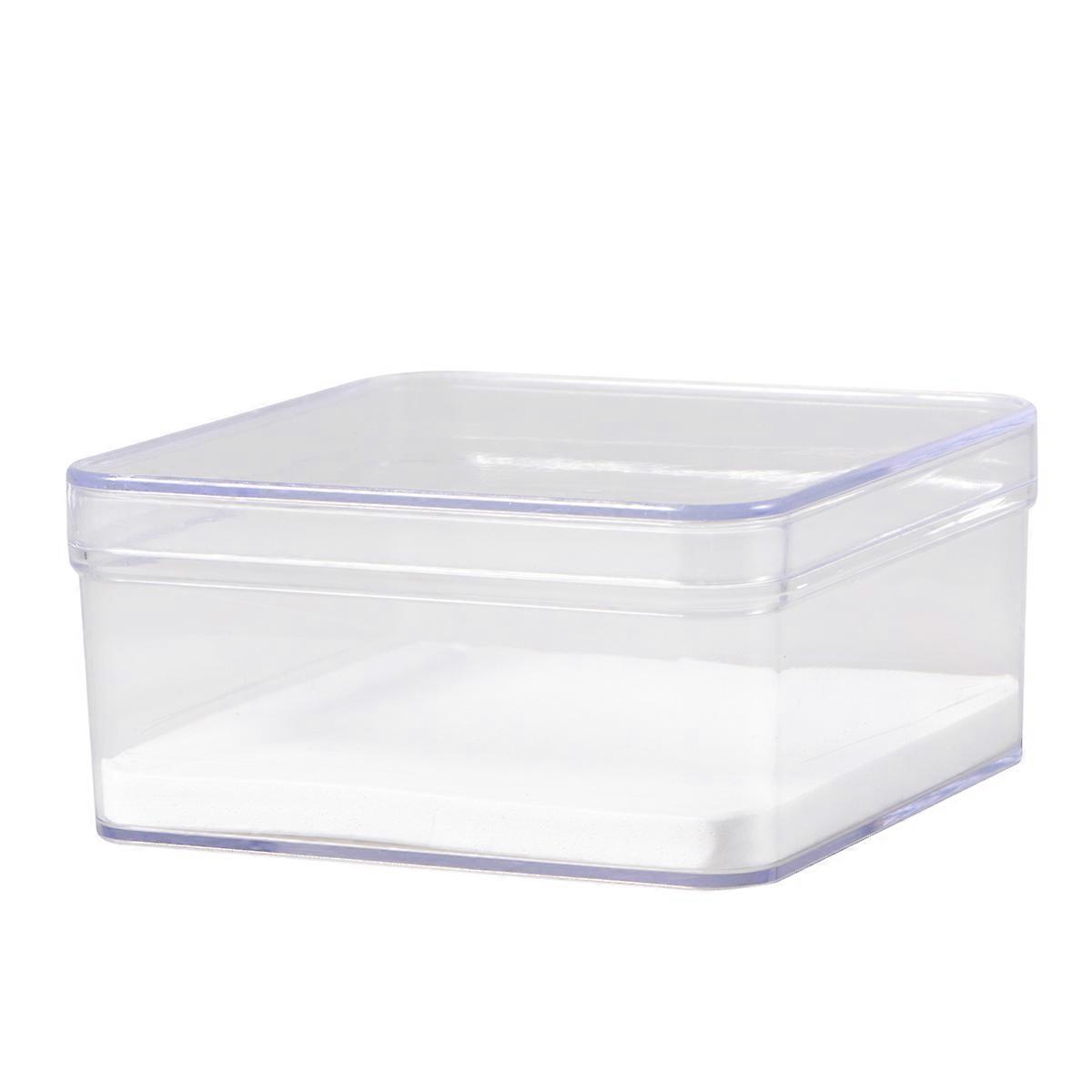 Transparent Plastic Display Box for Decoration with Lids to Protect Insect Specimens 95x95x58