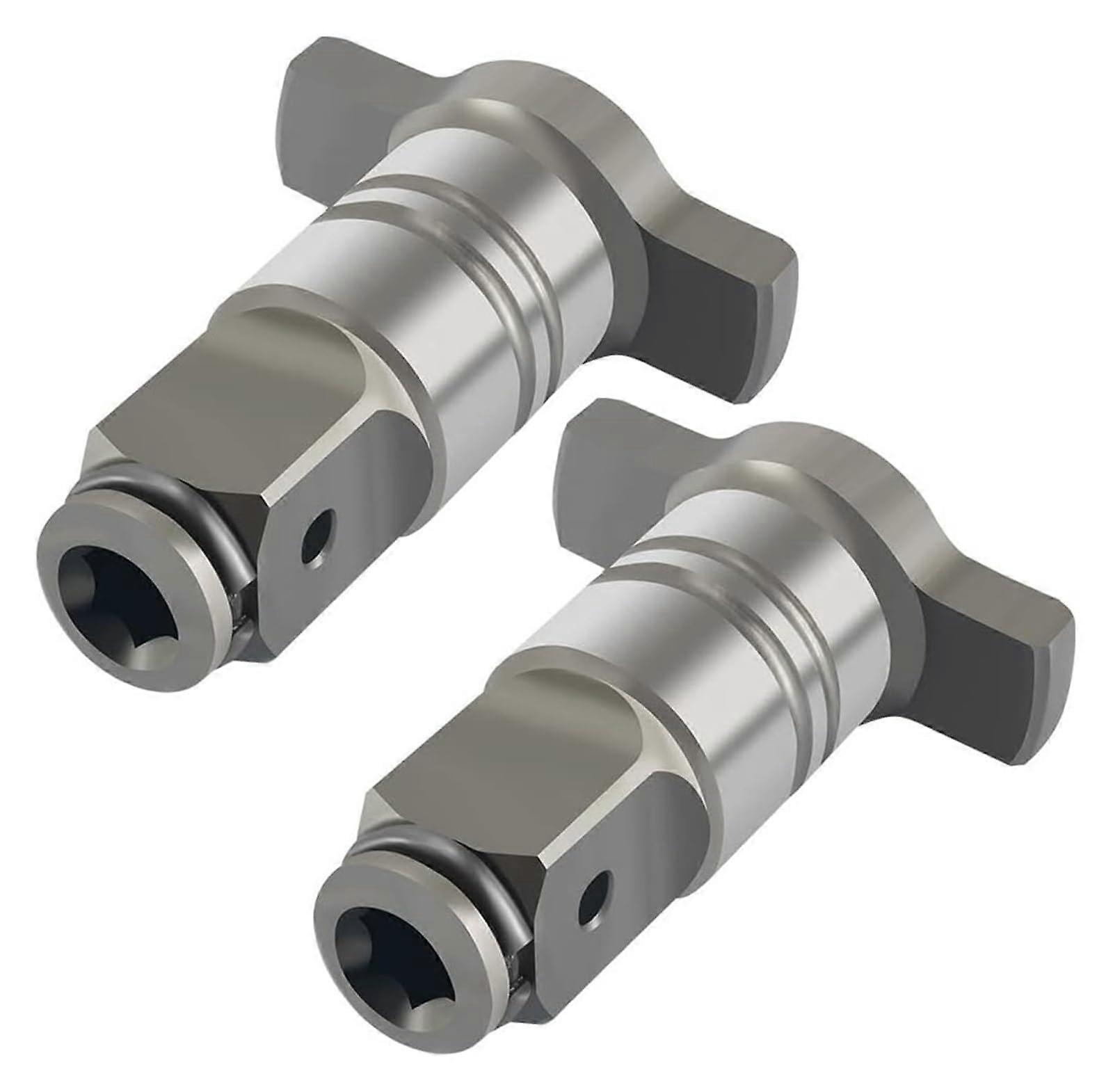 1/2-Inch Cordless Impact Wrench with Dual Functionality, 1/2 Square Drive and 1/4 Hex Adapter, 2-Piece Accessory Set