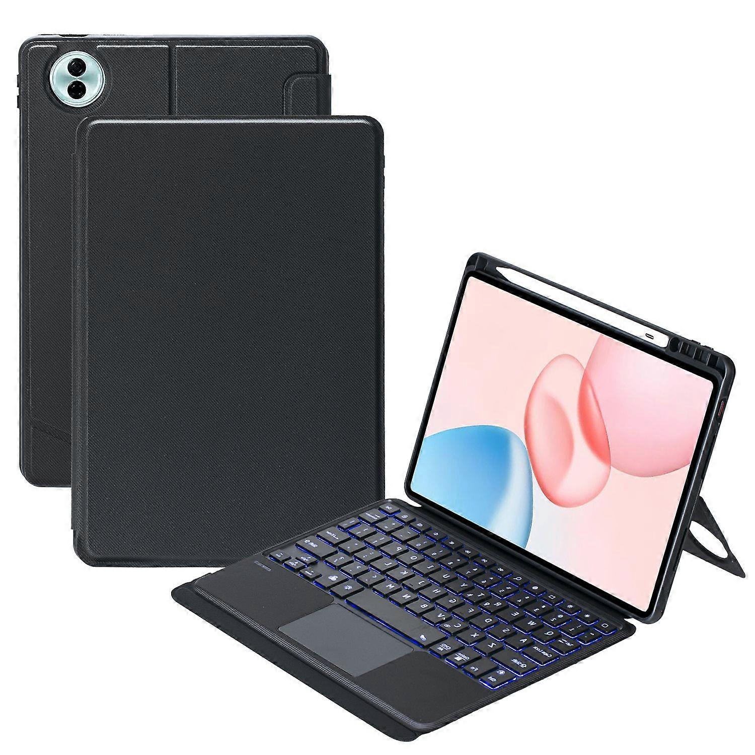 TH29-AS For Honor Pad 10 Backlit Touchpad Bluetooth-Compatible Keyboard Leather Case