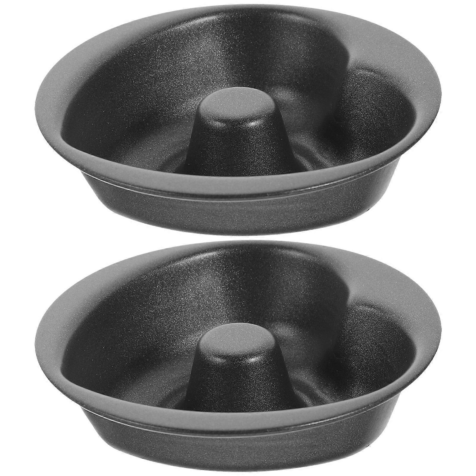 2Pcs Carbon Steel Doughnut Baking Pan Doughnut Mold Non stick Baking Mold