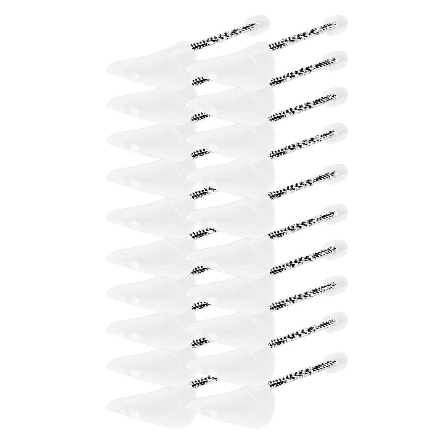 10 Pairs Shoe Trees Plastic Shoe Stretchers Transparent Shoe Shaper With Spiral Spring For Men