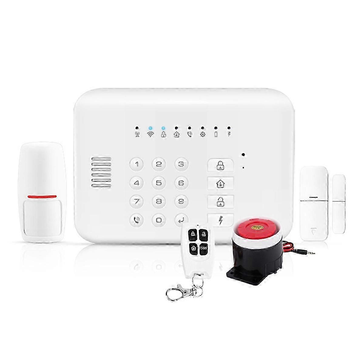 Tuya APP Remote Control WIFI+GSM Alarm System for Home Security