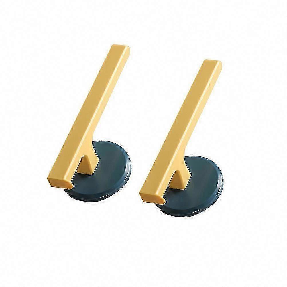 Wall Mounted T-Shaped Towel Rack - ABS Modern Bathroom Storage, Space Saving 2-Pack