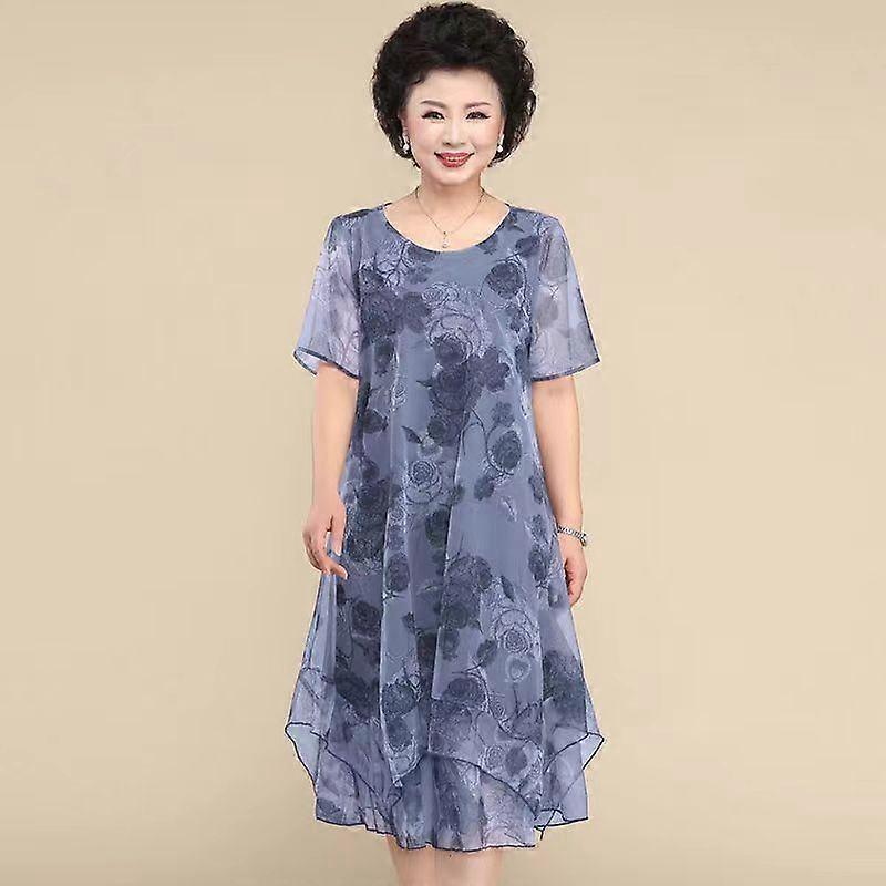Women's Loose Fit Plus Size Midi Dress