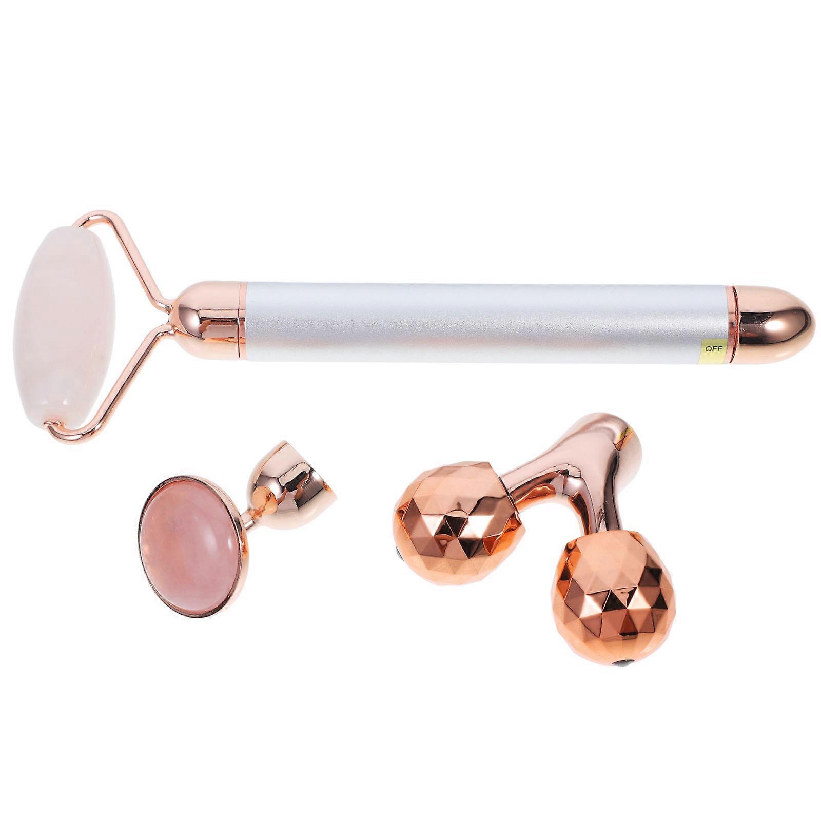 Jade Crystal Facial Massager For Beauty Routine Designed To Stimulate Circulation With 17X6Cm Size 1Set