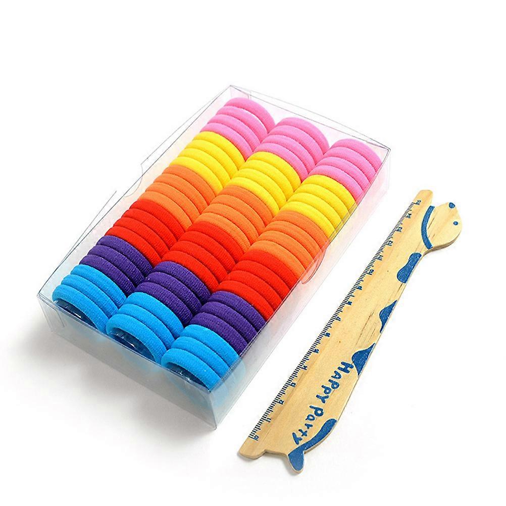 200pcs Elastic Rubber Bands for Adults – High Elasticity Ponytail Holders in Mixed Colors for Braids, Sports & Gentle Use