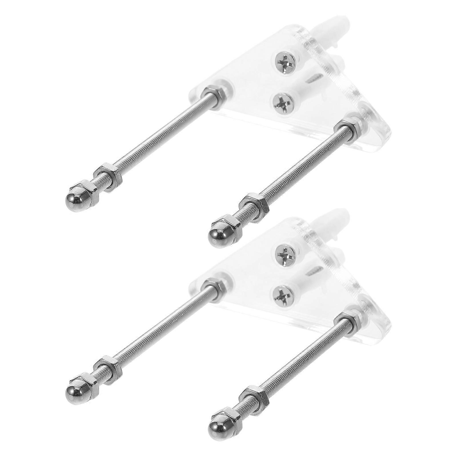 Wall Mount Skateboard Organizer Rack For Skateboard Enthusiasts Durable Acrylic And Stainless Steel Board Display 1 Pair