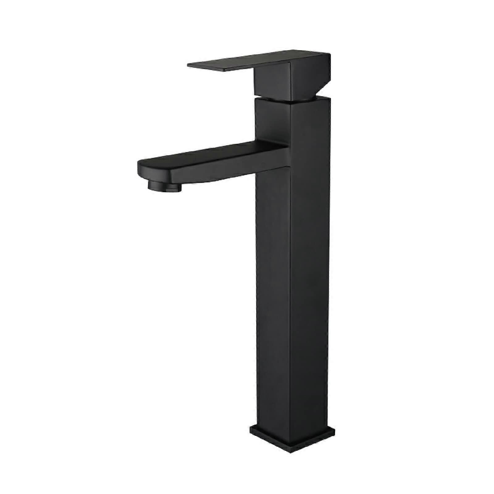 Bathroom Sink Mixer Black Stainless Steel Single Handle Basin Faucet Hot And Cold Commemoration Day