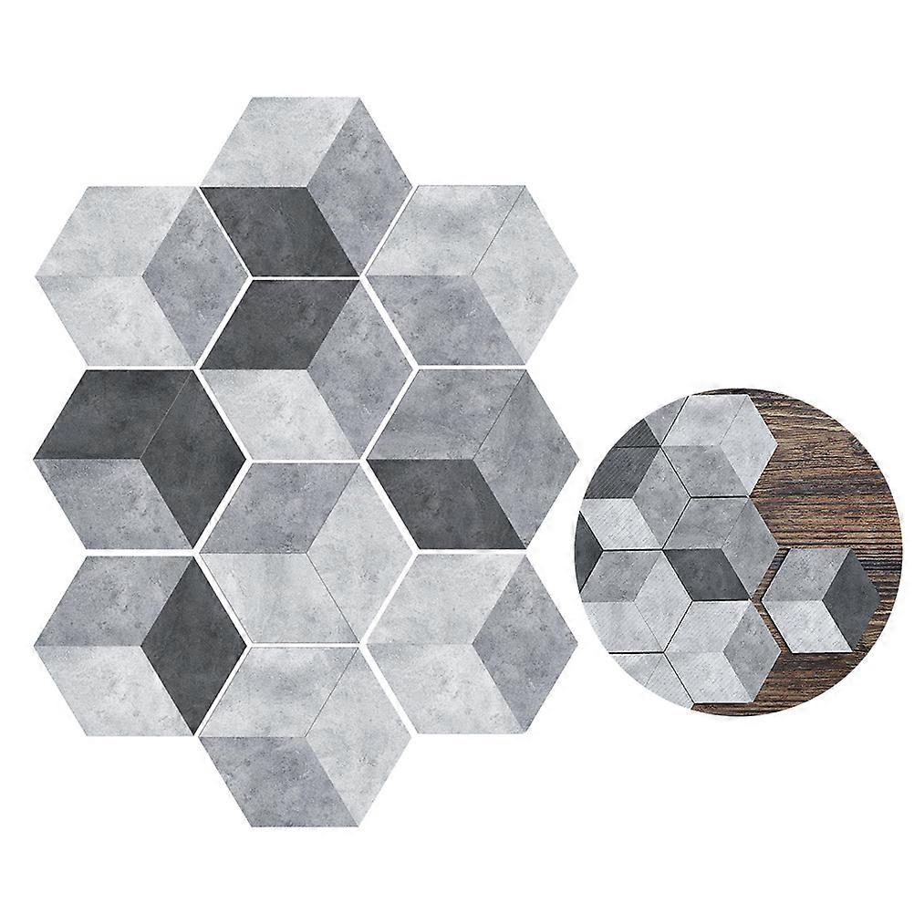 Decorative Tile Stickers Floor Sticker Removable Anti-Slip Self-Adhesive For Hotel Home 10Pack