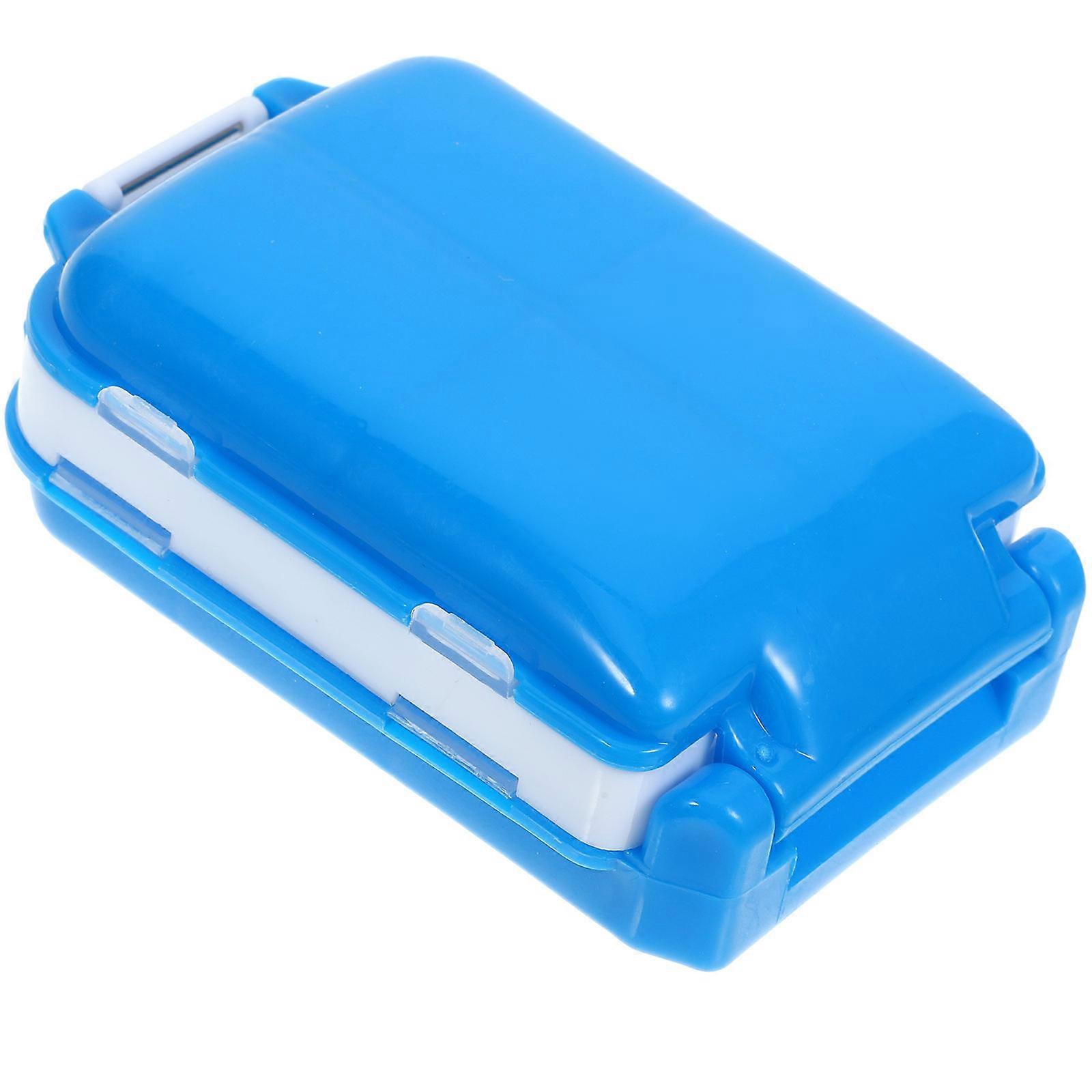 Pill Container For Travel Users Who Need To Carry Medicines Foldable Flip-Top Durable 1Pack