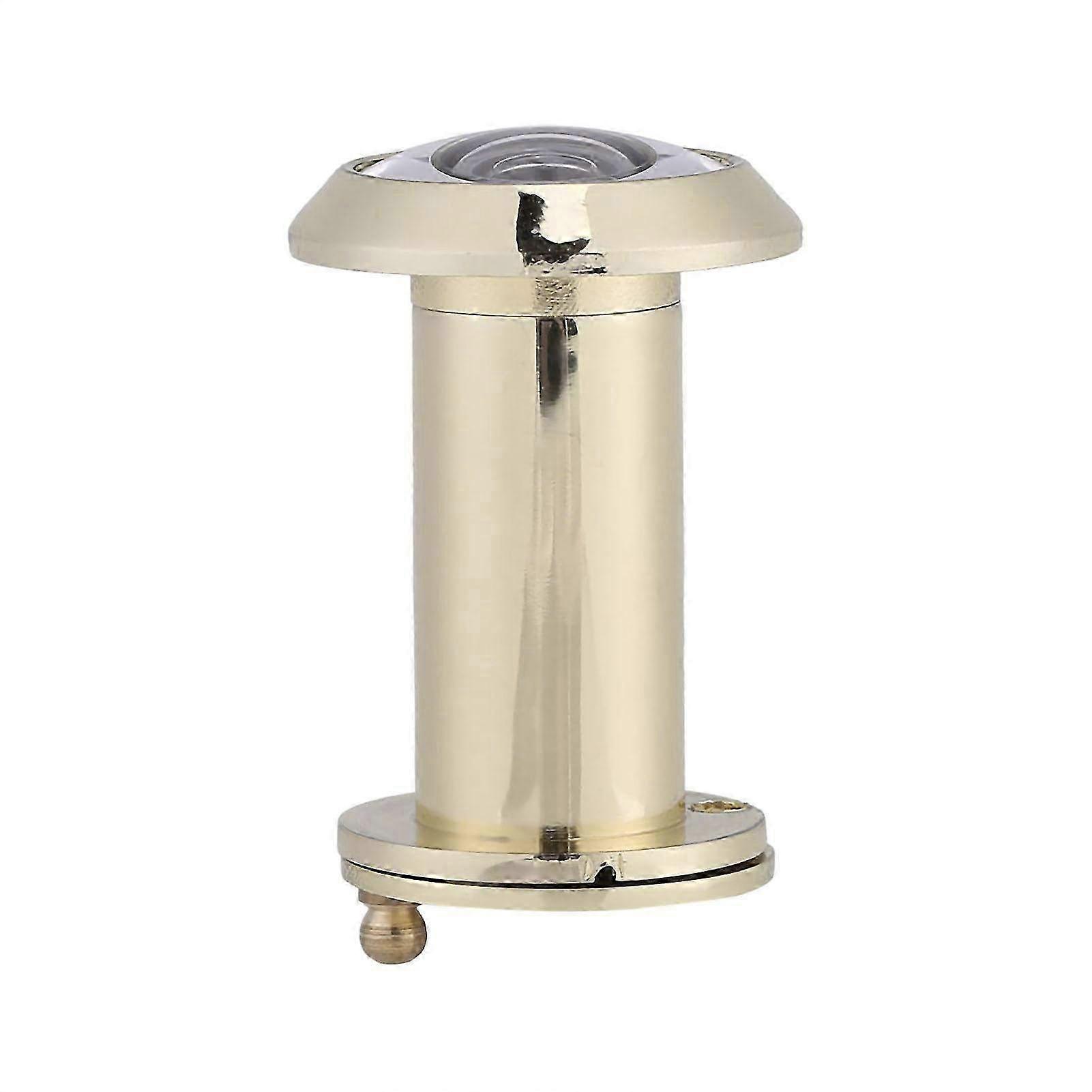 Wide Angle Optical Glass Door Viewer in Gold - Home Security Door Scope for Enhanced Visibility & Safety