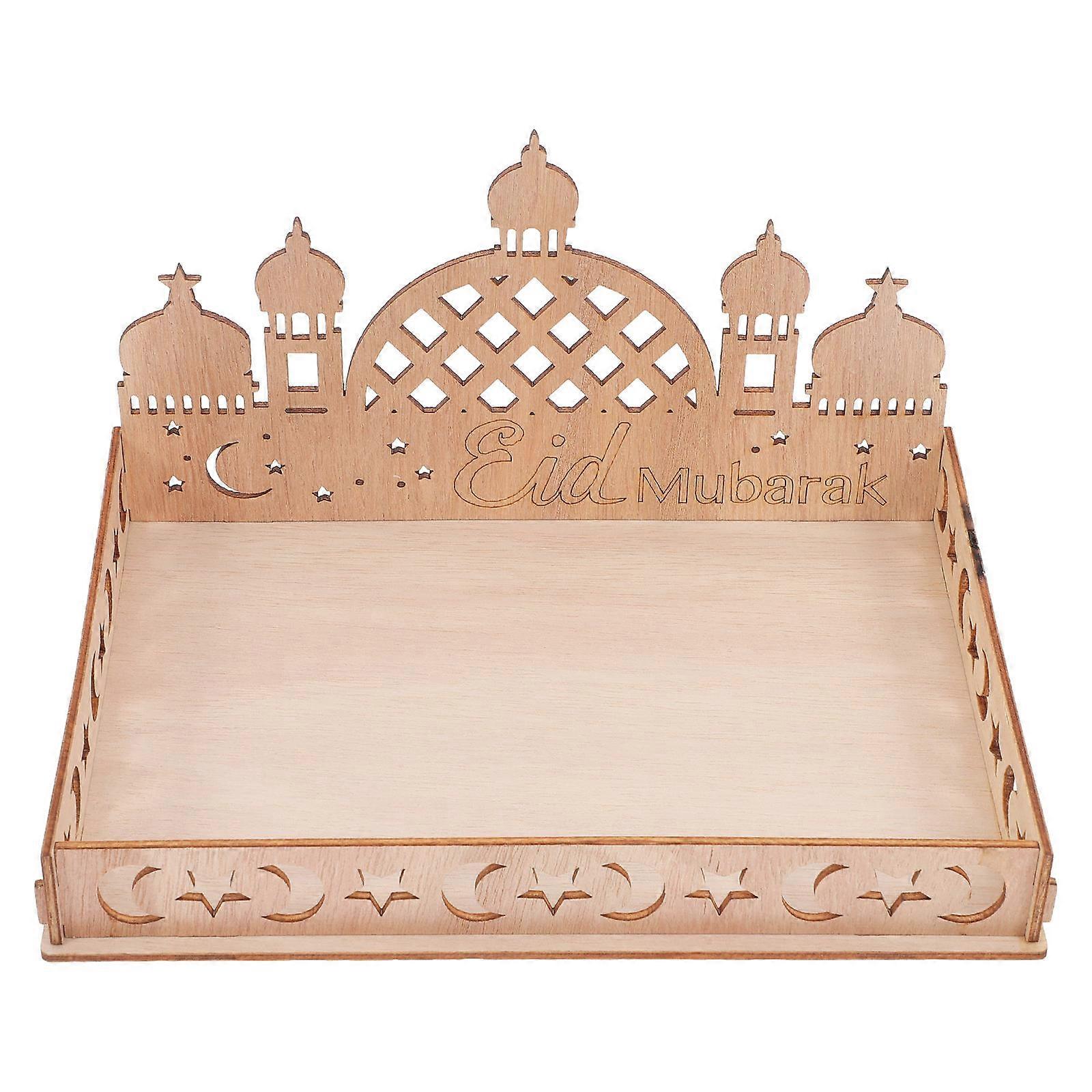 Stylish Dessert Platter For Dining Table Decoration Suitable For Families And Parties Made Of Wood With Elegant Design 1Pcs